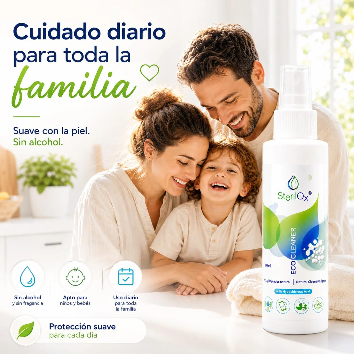 Spray Natural para la Piel con Ácido Hipocloroso 100 ml