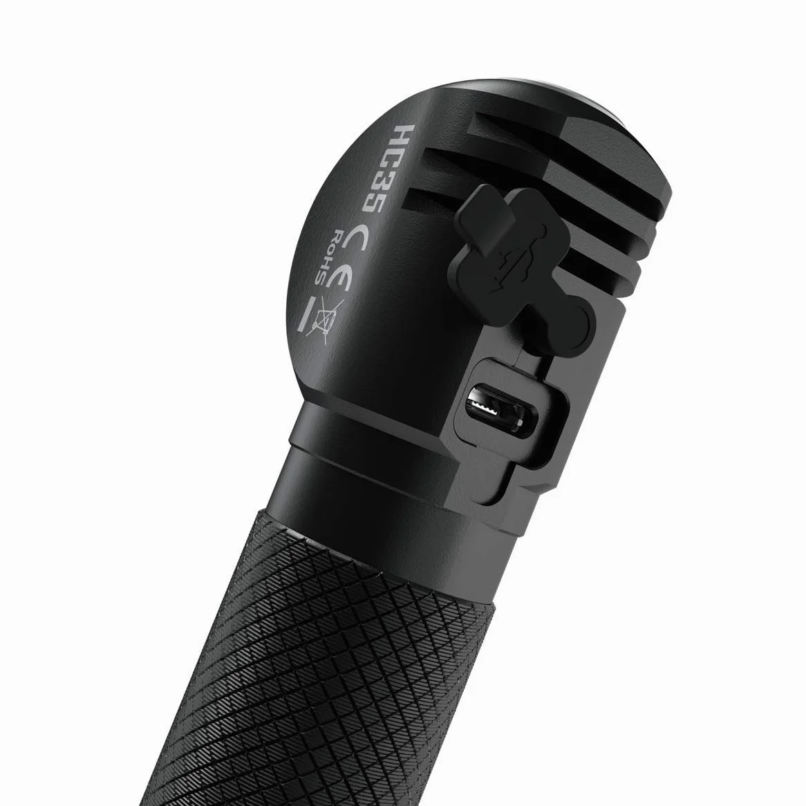 Nitecore HC35 - Linterna LED recargable - 2700 lúmenes - Incluye batería y cable de carga micro USB Eco-Sensa