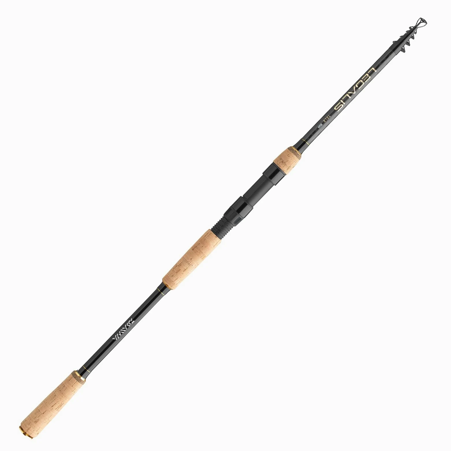 DAIWA Legalis Tele Spin, longitud 2,70 m, peso de lanzamiento: 9,9-49,9 g, caña de pescar telescópica giratoria