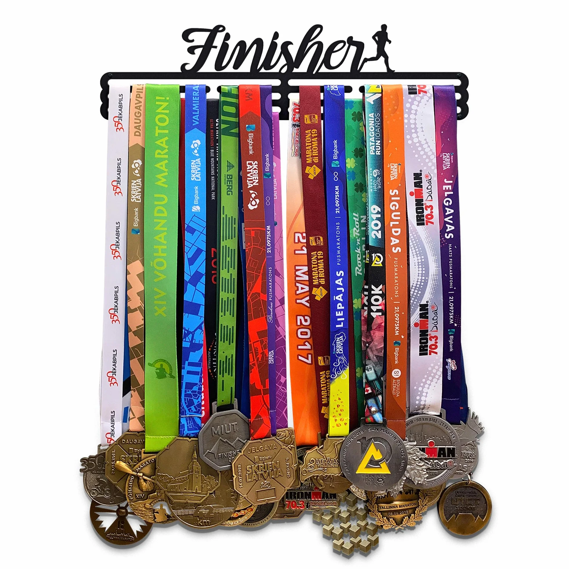 Finisher Colgador de medallas | Medallero Acero | Medal Holder dispaly Hanger | Medalla Percha