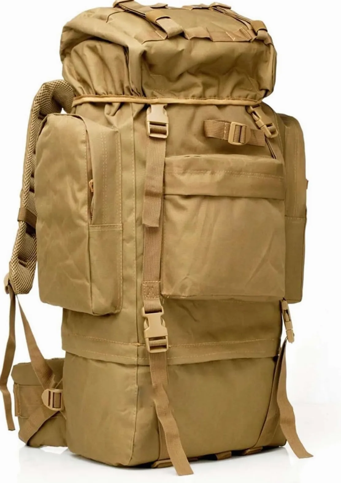 Mochila Viaje Mochila Montaña Deporte Al Aire Libre Ripstop E Impermeable De La Mochila Que Viaja De La Pesca Empacable Impermeable 70L Mochila Trekking(C)