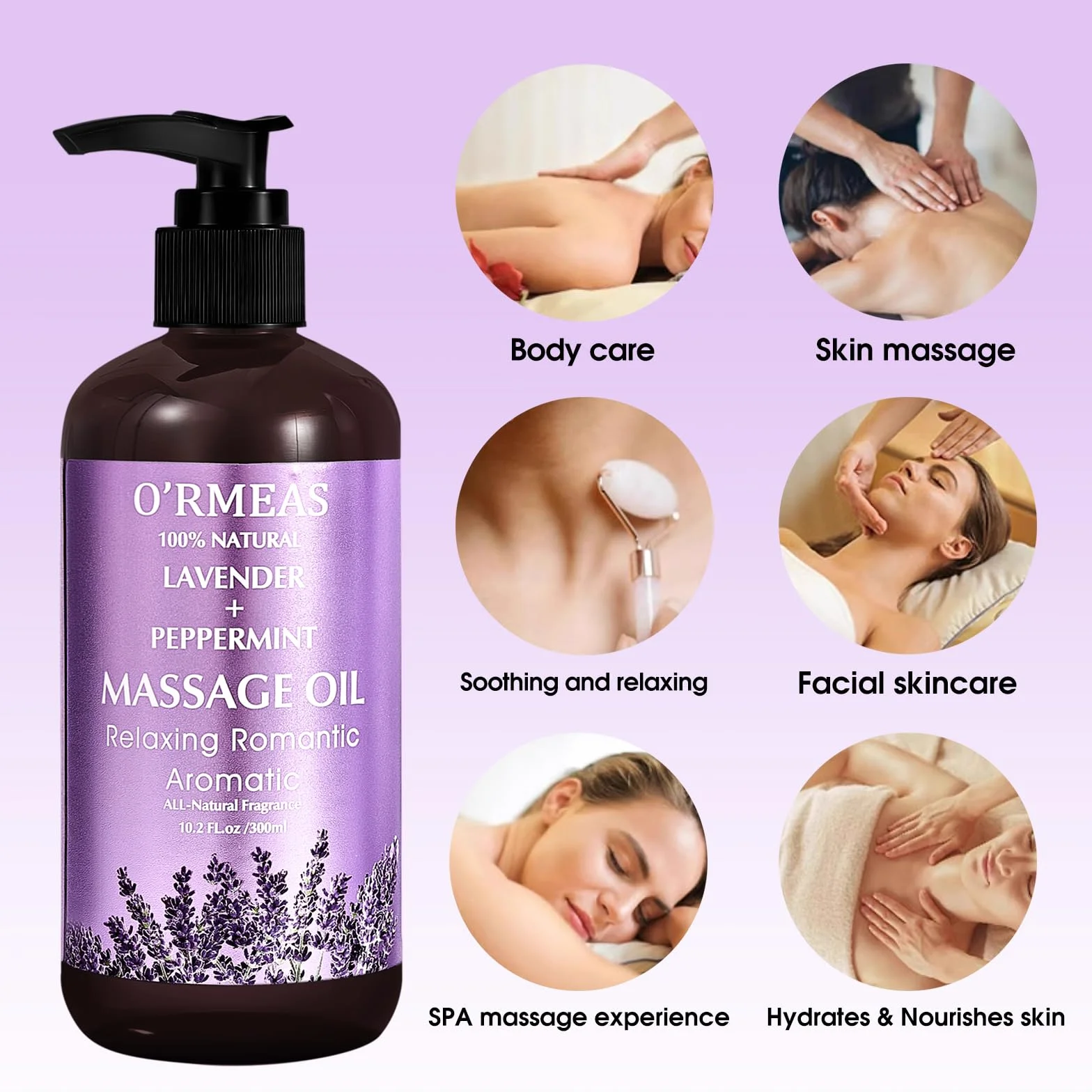 Smarxin Aceite de Masaje Caliente 10.2 fl oz para Aliviar Dolor Articular