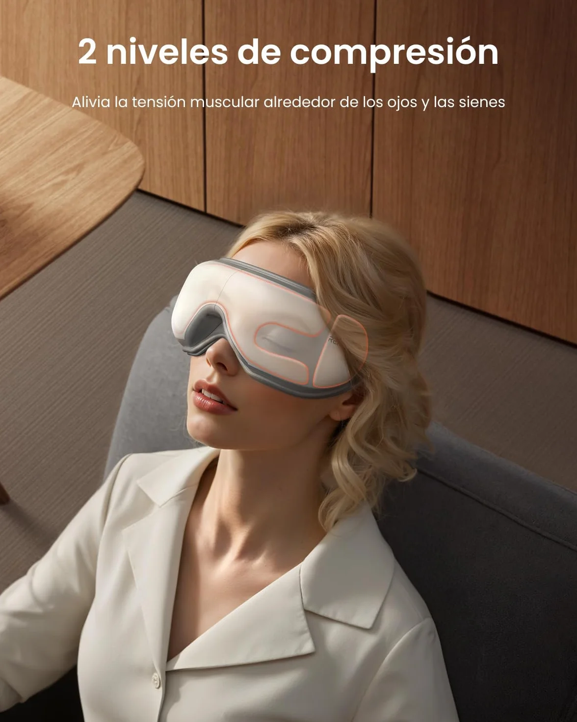 RENPHO Masajeador de ojos con calor y compresión de aire, aliviar tensión ocular, regalo para mujer