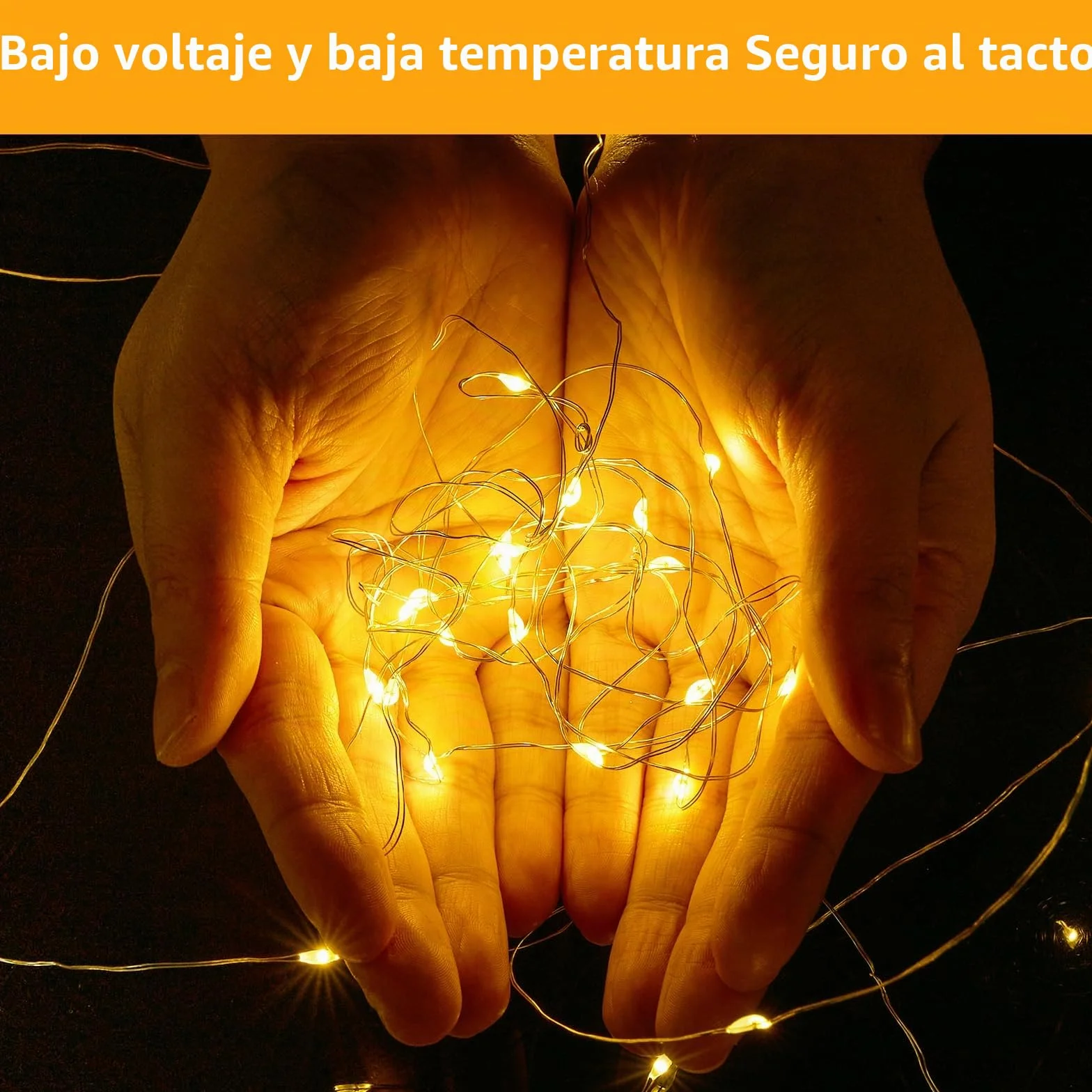 Guirnalda Luces LED 20 Piezas 1m 10 LED Impermeable Pilas Decoracion para Interior Jardin Boda Fiestas