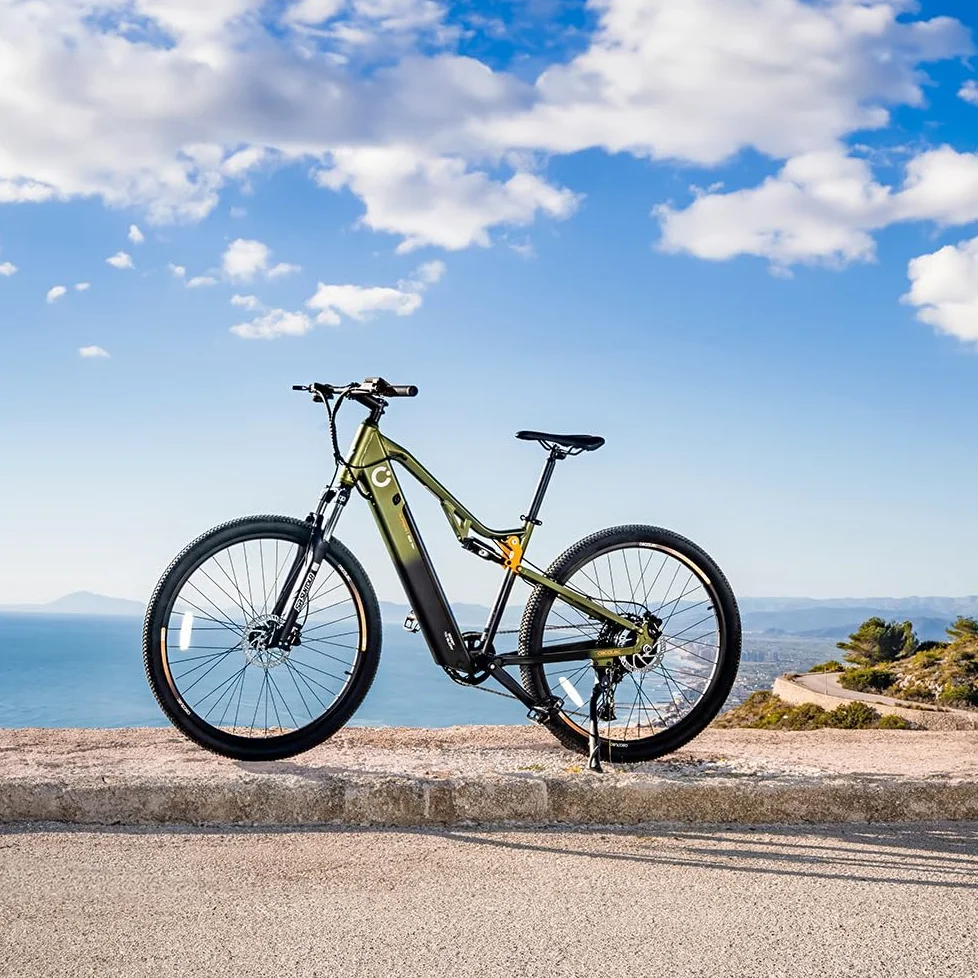 Cecotec Bicicleta Eléctrica de Montaña 29" Supreme. 120Km de Autonomía, Doble Suspensión, Cambio Shimano Cues de 10 Velocidades y Doble Disco de Freno Hidráulico Tektro