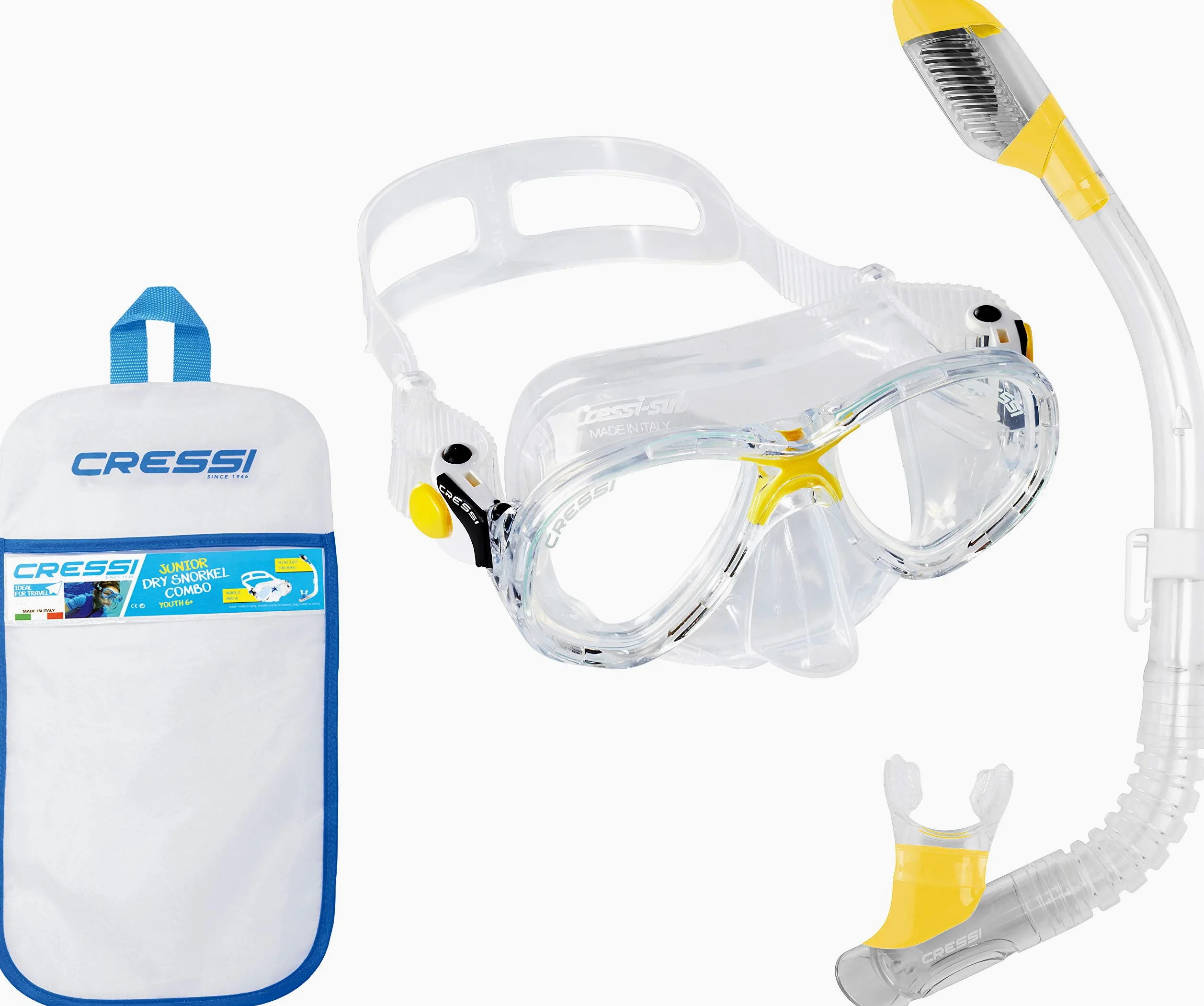 CRESSI - ADM 1000061/391 : Kit máscara y tubo KIT MAREA VIP JUNIOR (Marea + Top)