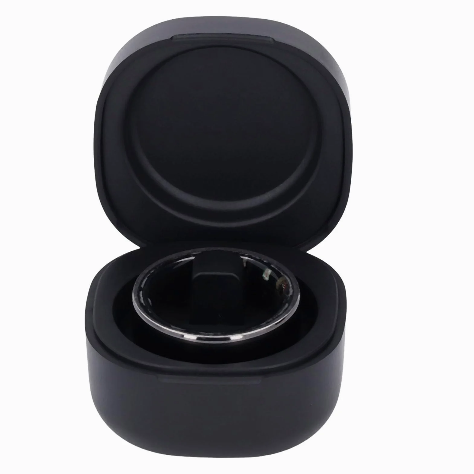 Monitor de Salud con Anillo Inteligente, Rastreador de Sueño y Actividad Física Anillo Inteligente de Acero Inoxidable y Cerámica de óxido de Circonio Diseño de Caja de Carga