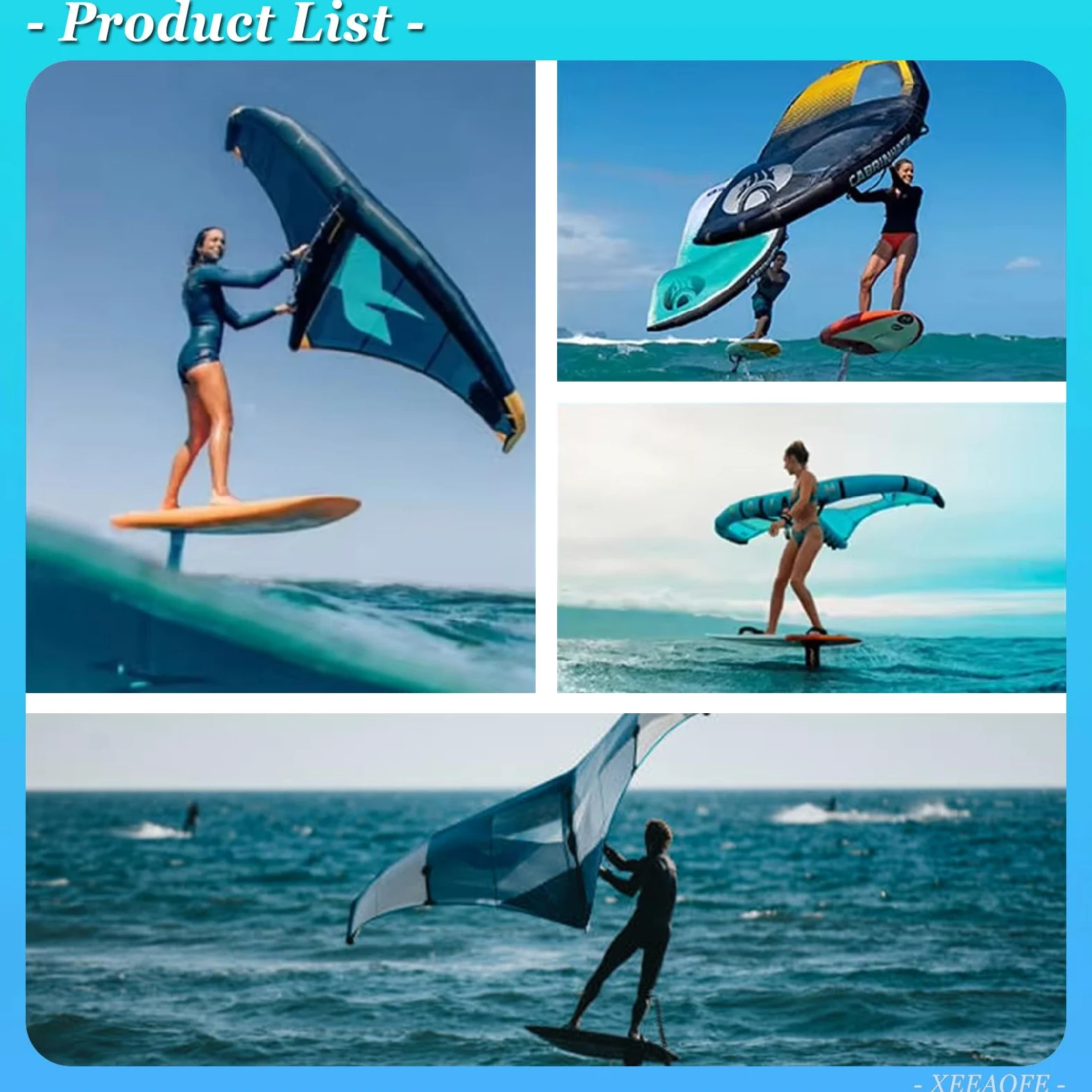 Tabla de Hydrofoil Inflable, Foil Surfboard Inflable, Wing Foil Board, ala de Surf Inflable Foil Wing Kite Wind Wingfoil con Hydrofoil
