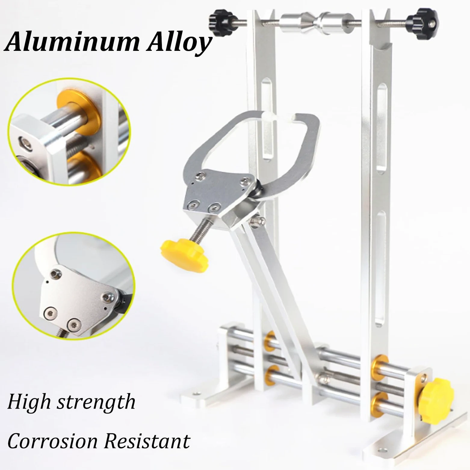 Soporte de reparación de Bicicletas Aleación de Aluminio 16"-29" alineación y Equilibrio de neumáticos Soporte enderezadora de Cubo de Rueda Compatibilidad versátil