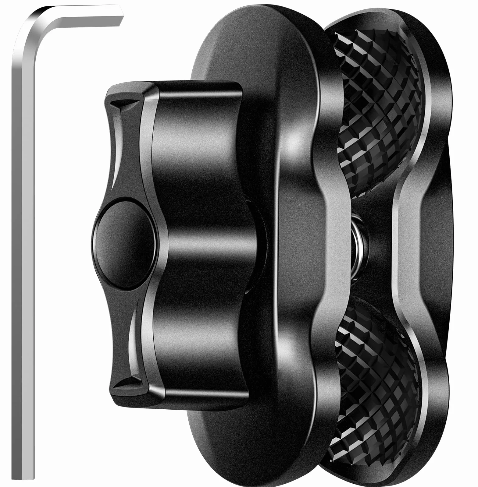 iMESTOU Brazo Doble Antirrobo de 1 Pulgada para Soportes RAM Tamaño B. Adaptador de Rótula de Seguridad de Aluminio Aeronáutico con Ajuste sin Herramientas, Longitud de 2.5 Pulgadas