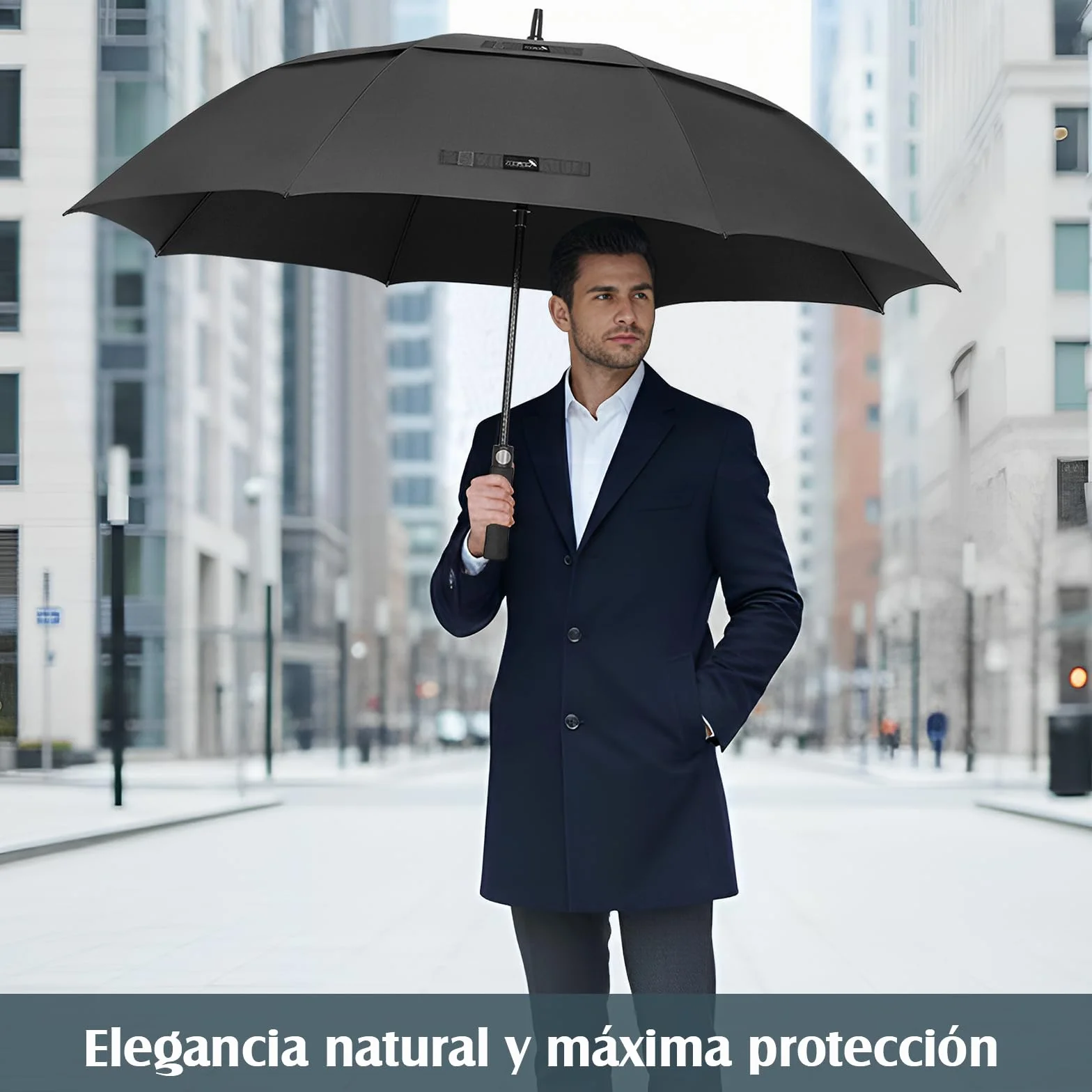 ZOMAKE Paraguas de Golf Grande Resistente al Viento,Resistente al Viento,50/54/62/68/72 Pulgadas,Paraguas de Golf Grande,Doble Toldo Ventilado para Hombres,Paraguas Extragrande de Gran Tamaño