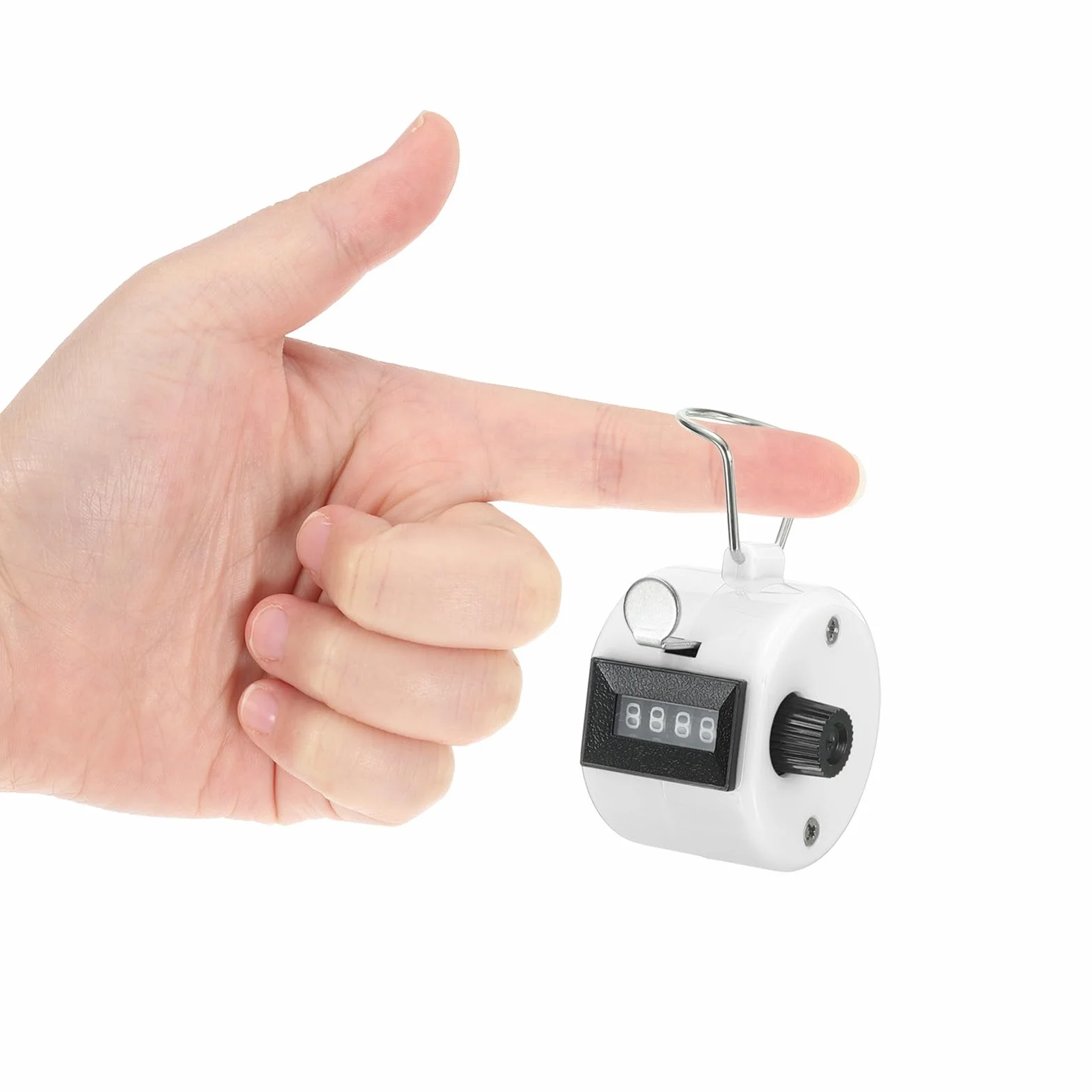PATIKIL Contador de clic, contador de pasos de clic mecánico de mano para entrenamiento de punto, golf, regazo, pesca