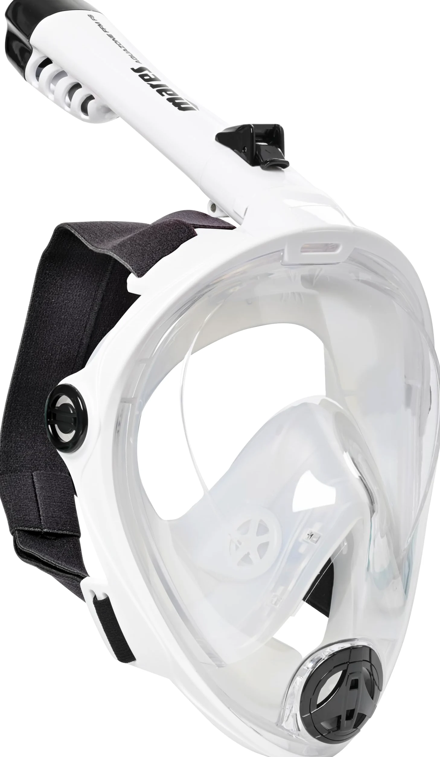 Mares Aquazone Full Face Mask - Máscara Integral de Snorkel para Adultos, Falda de Silicona, Tubo Plegable, 3 Tallas