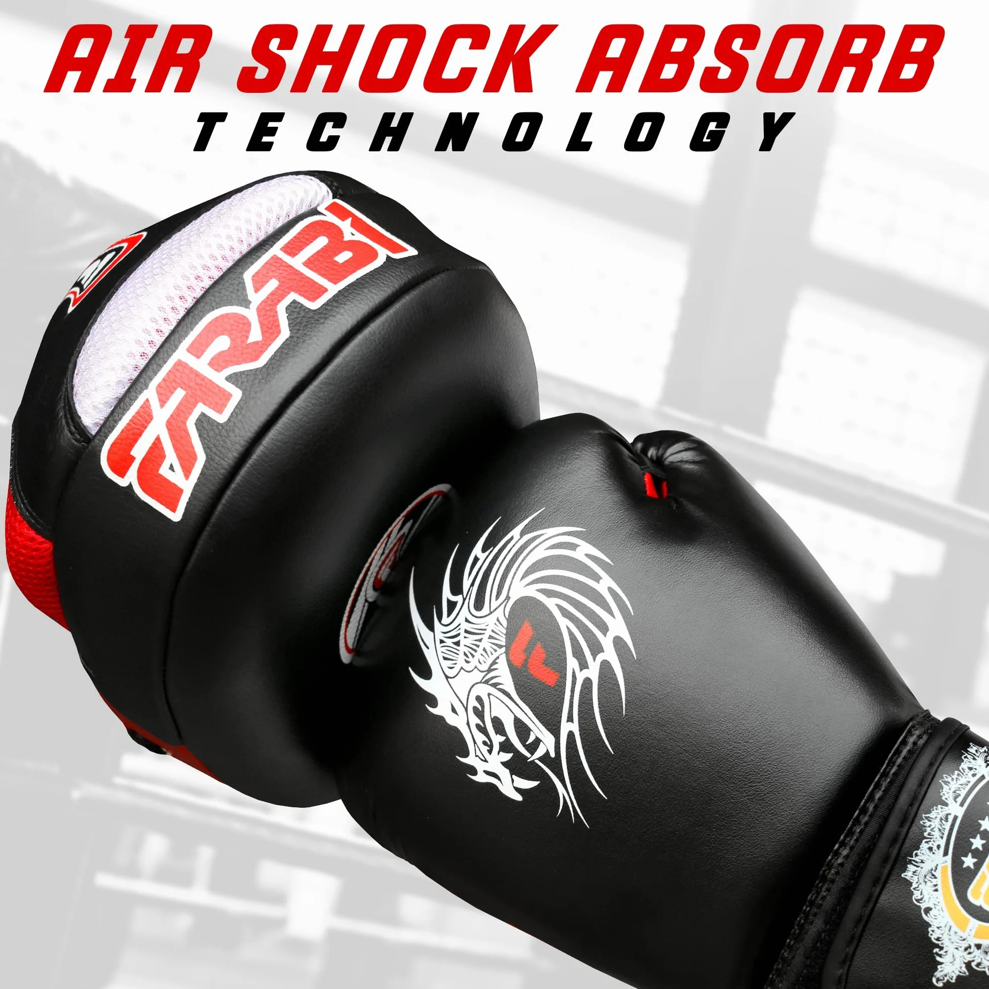Farabi Sports Manoplas Boxeo Cuero Real Air Boxing Mitts MMA Muay Thai Punching Kickboxing Entrenamiento
