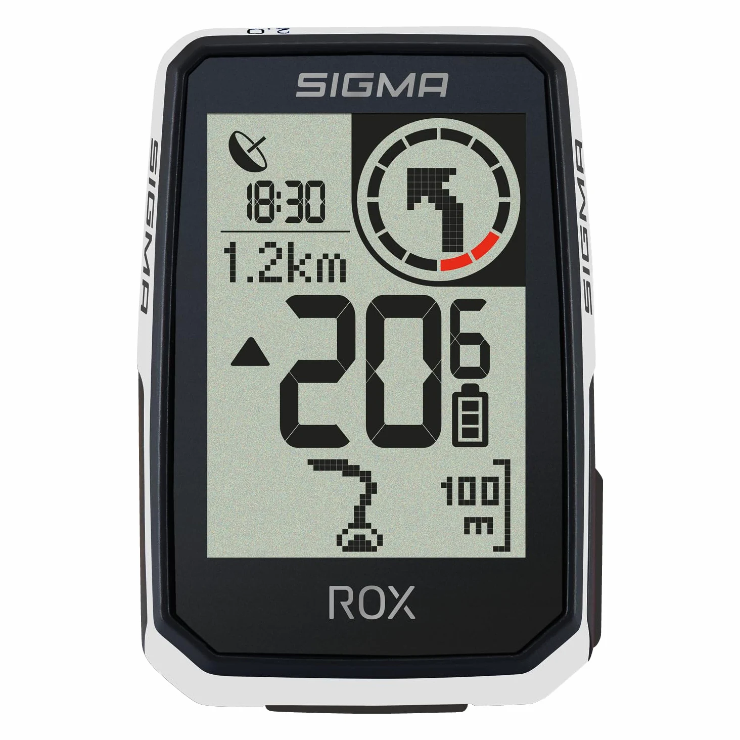 SIGMA ROX 2.0 | Ordenador de bicicleta con GPS y navegación inalámbricos y soporte para GPS | Navegación GPS al aire libre para disfrutar al máximo de la conducción