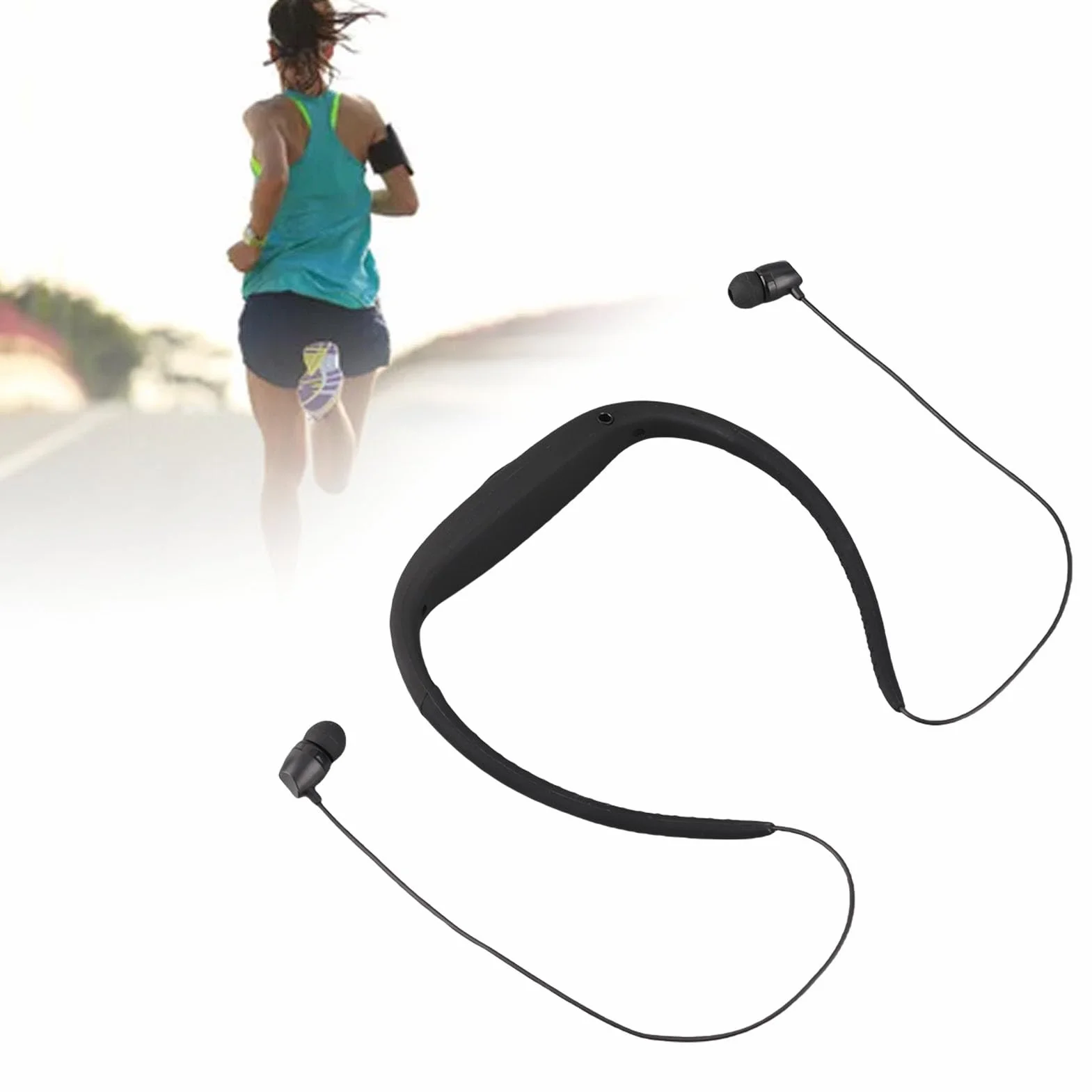 KIMISS Auriculares de Natación Impermeables IPX8, Reproductor de Música MP3 con Radio FM para Deportes Acuáticos, Auriculares Ligeros y Cómodos para Nadar, Correr, Hacer Ejercicio y Más