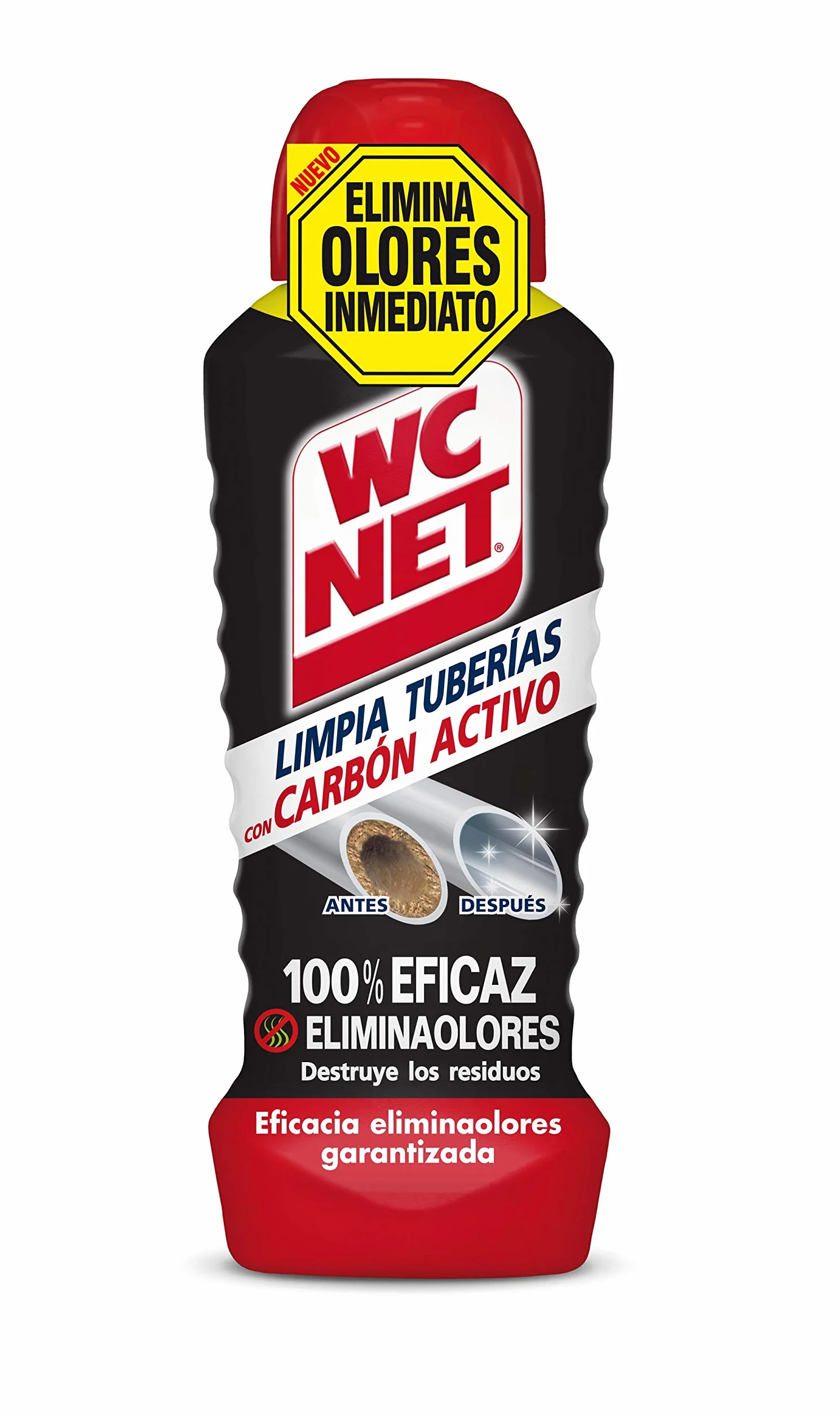 Wc Net Limpia Tuberías Carbón activo 700ml
