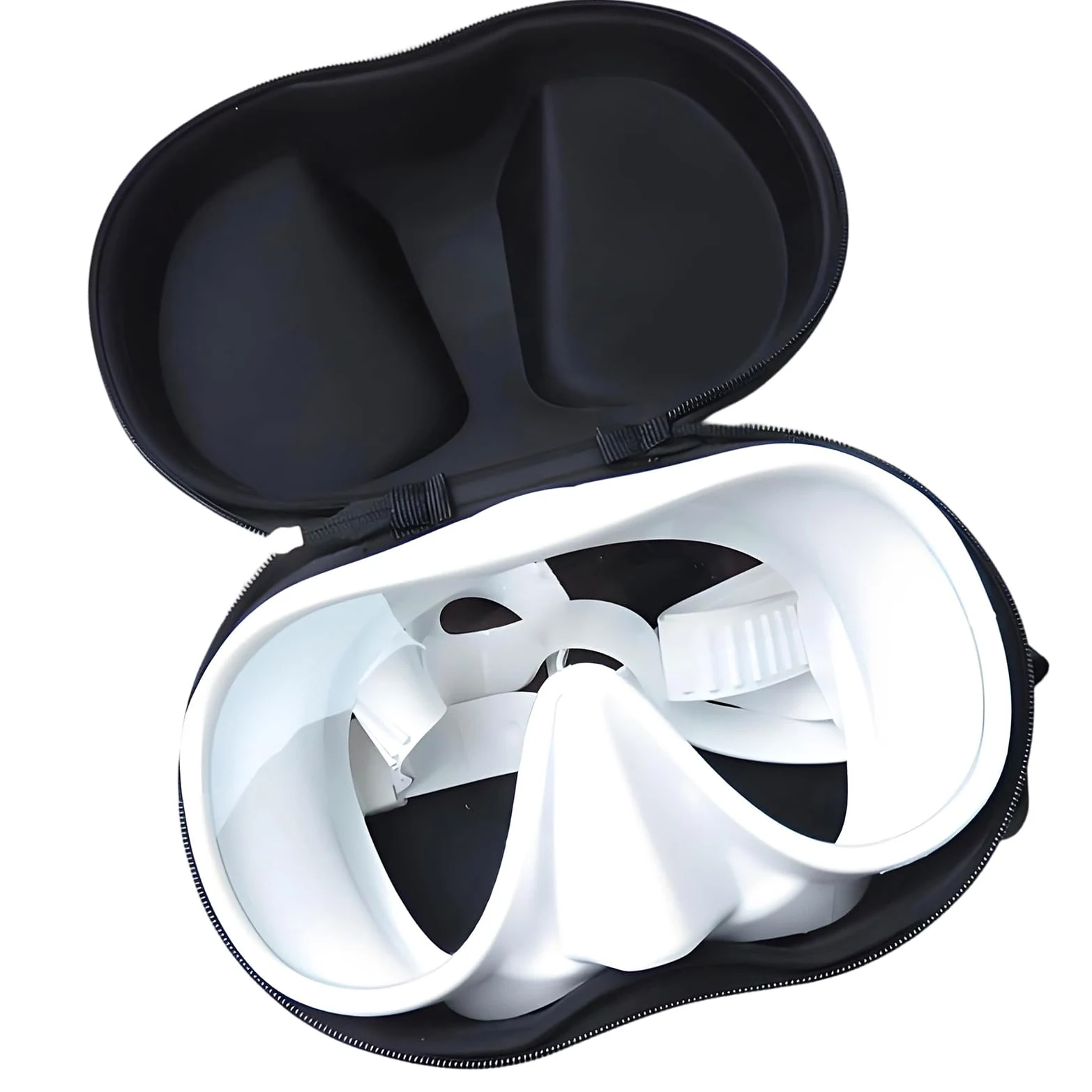 Gafas de buceo, lentes de ángulo ancho, cómodas gafas de silicona para la cabeza para natación submarina y esnórquel, lente única