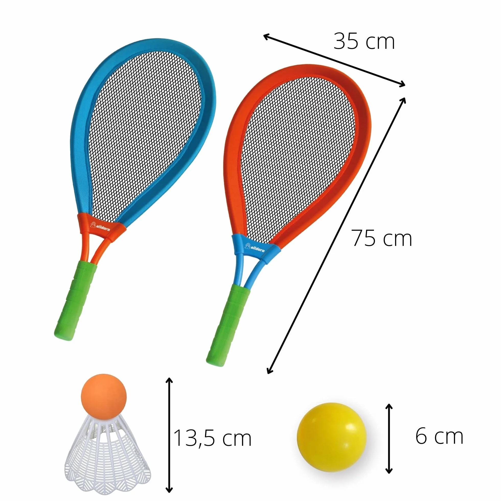 alldoro 60050 XXL Juego de Softball 4 Piezas 75 x 35 cm Colorido