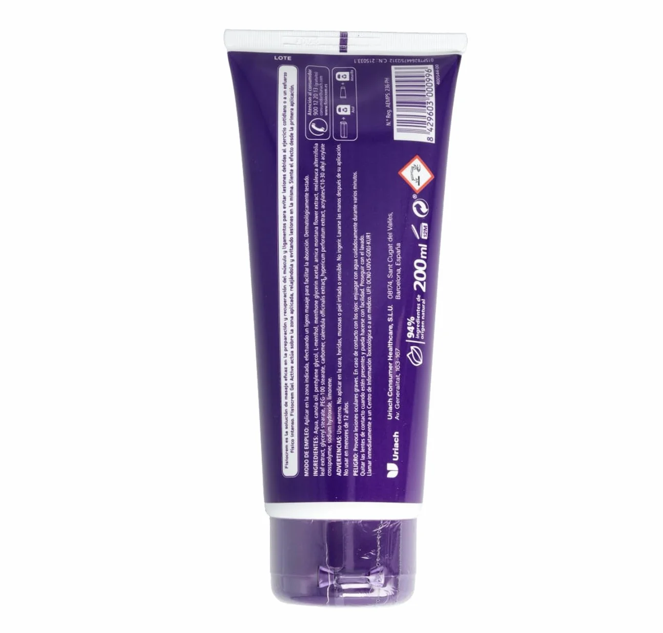 FISIOCREM Gel Active 200 ml Prepara y Recupera Músculos y Ligamentos Efecto Frio