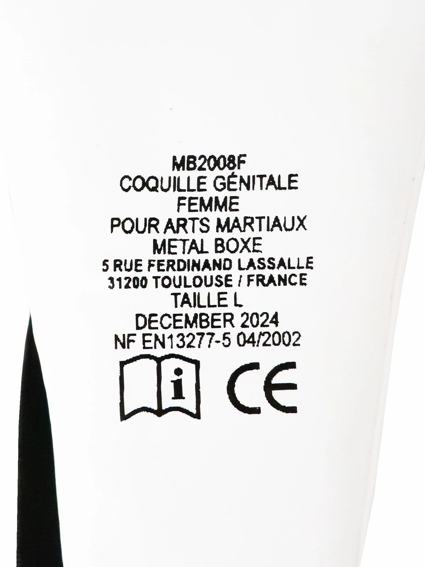 Metal Boxe MB2008F - Protección del abdomen inferior para mujer
