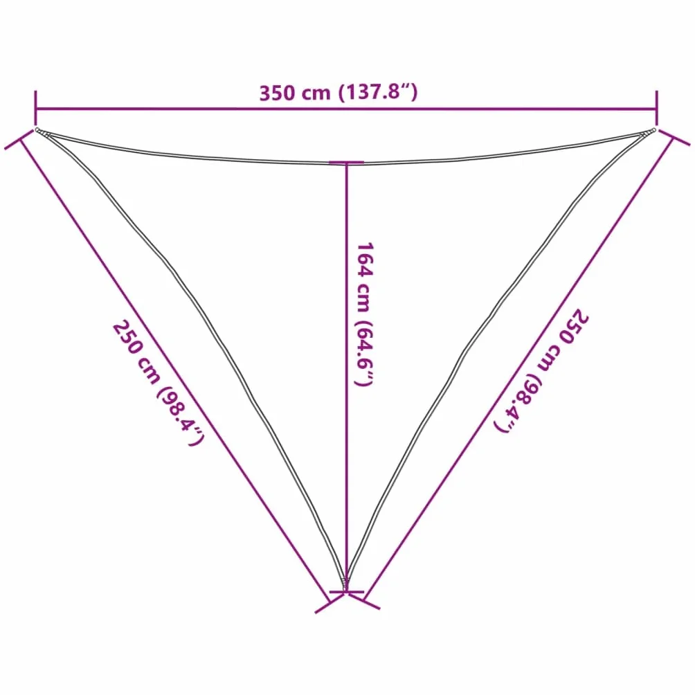 vidaXL Toldo de Vela poliéster Oxford 100% Gris Claro 2,5x2,5x3,5 m, toldo, Parasol, Carpa, toldos, parasoles, Carpas, entoldado, entoldados