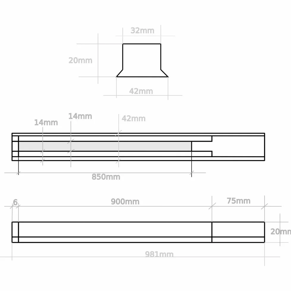 Carril Monofásico Riel para Focos LED 1 Metro Blanco 4 Unidades