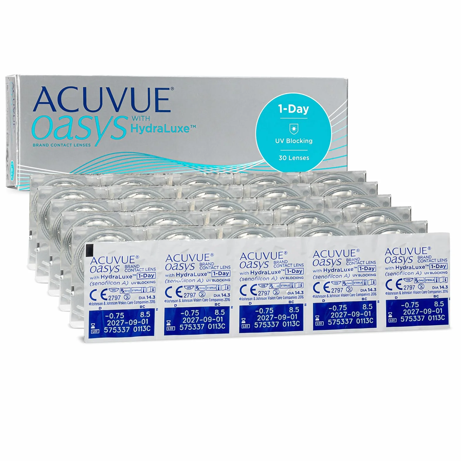 ACUVUE OASYS 1-DAY HydraLuxe Reemplazo Diario protección UV 30 lentes
