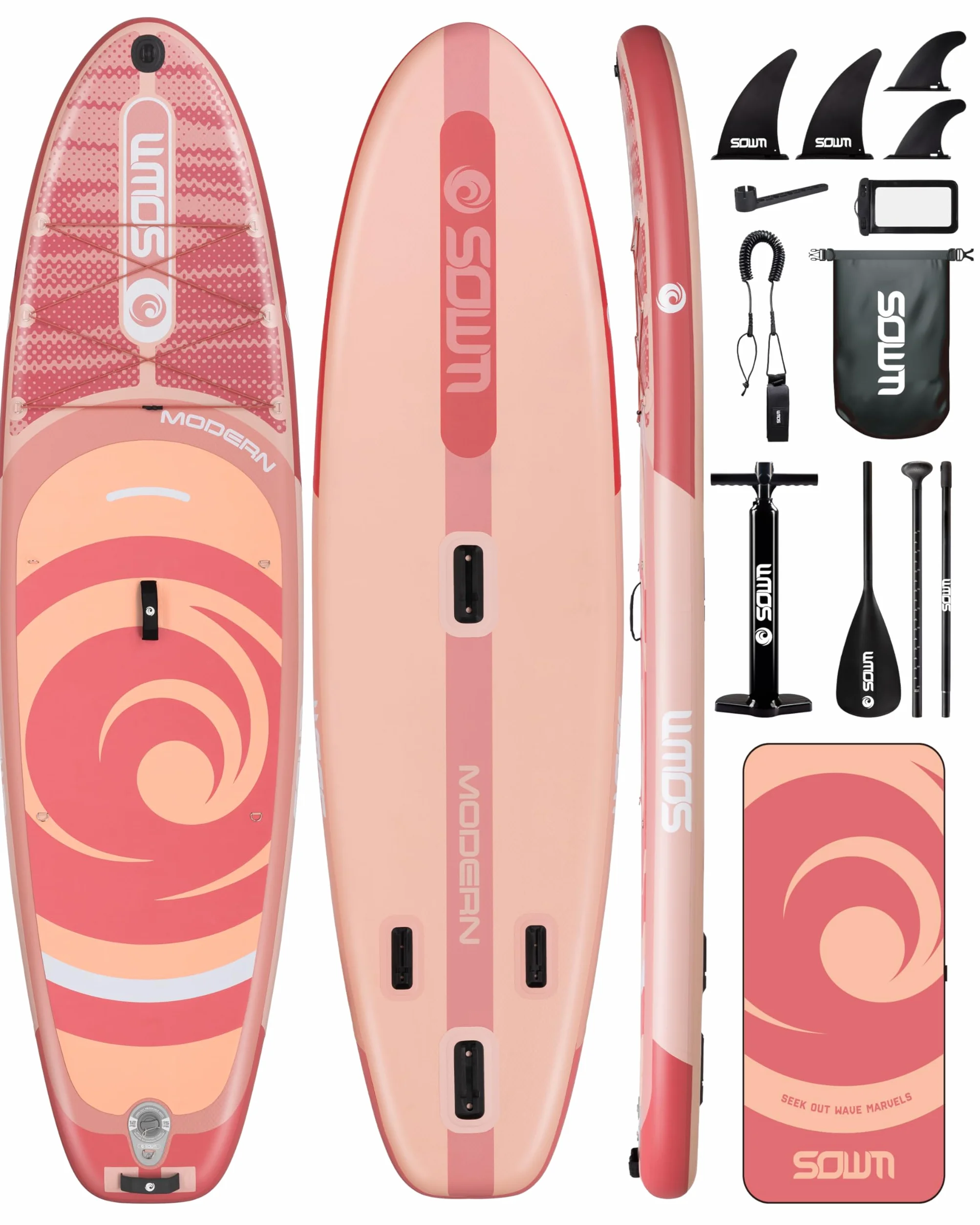 Tabla de Paddle Surf Hinchable 320cm con Accesorios Incluidos de Primera Calidad, Remo Ajustable, Bomba de Mano, Mochila de Transporte. 320 x 84 x 15 cm, Soporta hasta 158Kg