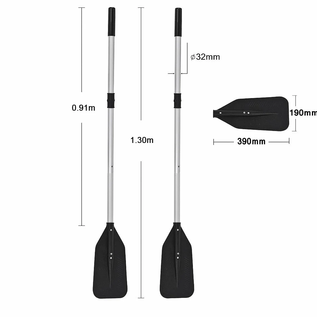 nemaxx Palas de Aluminio Juego de 2 para Bote Inflable Remos 130-155 cm Mango Ergonómico Pala Profesional Anti-torsión Sink-Stop Kayak Canoa