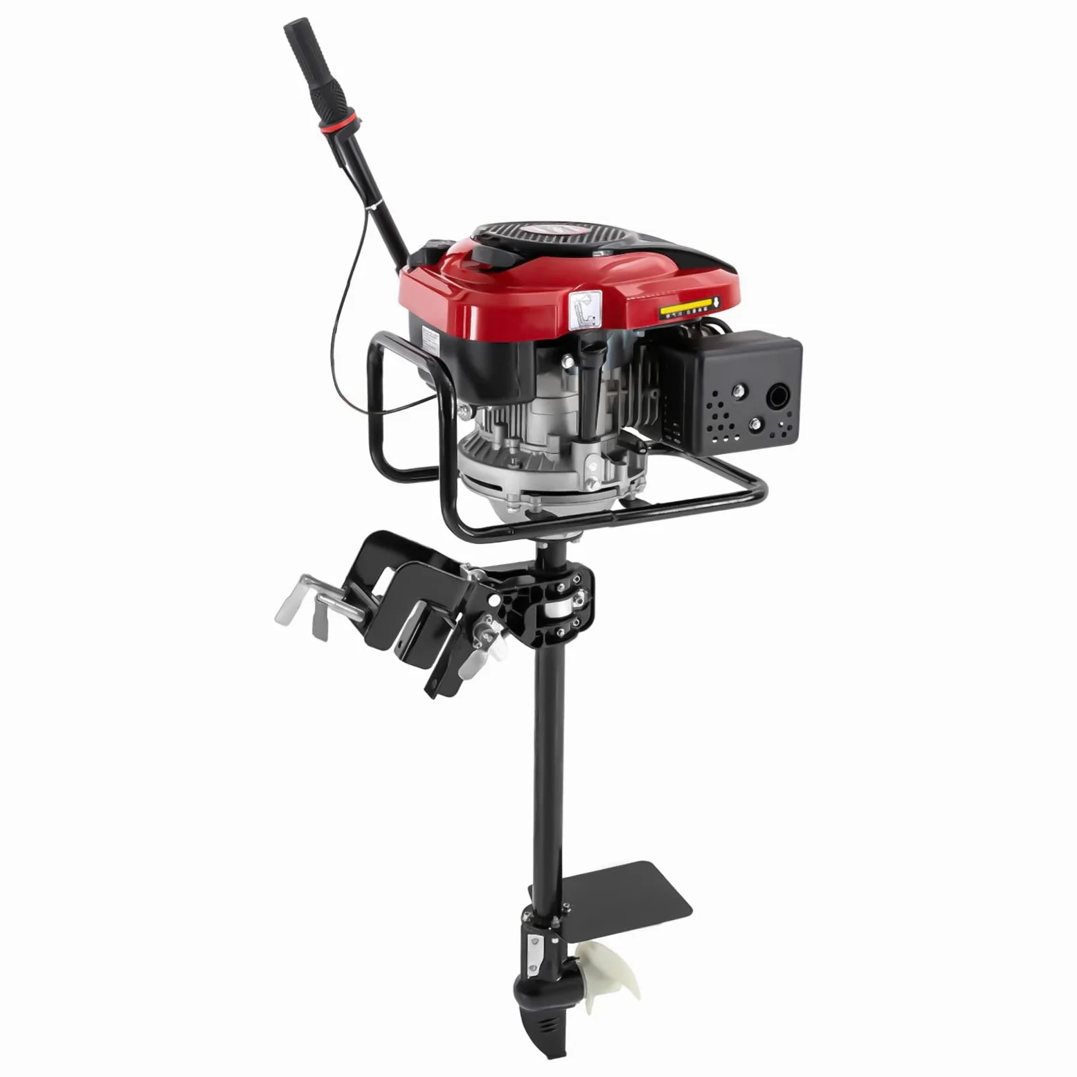 Motor fueraborda de 4 tiempos, 196 cc, motor fueraborda, motor de gasolina, 1,4 carreras, 8 CV, refrigerado por aire, motor para bote inflable, motor de barco con sistema de encendido TCI para bote de