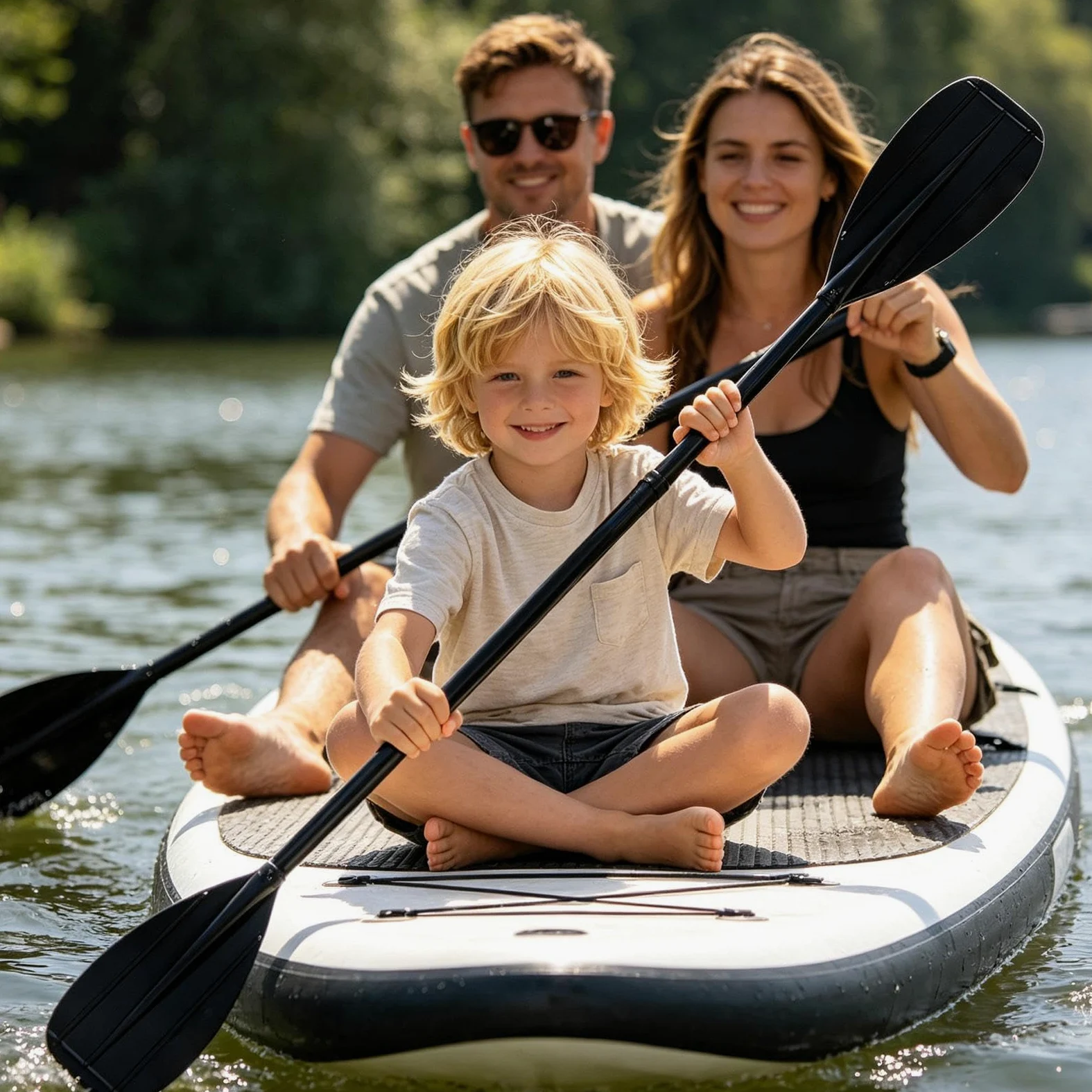 Pala de fibra de carbono Herramienta de fibra de carbono de 2 piezas, | Pala Kayak Juvenil Para niños, remo, turismo, natación, pesca, lago, río, mar, rafting