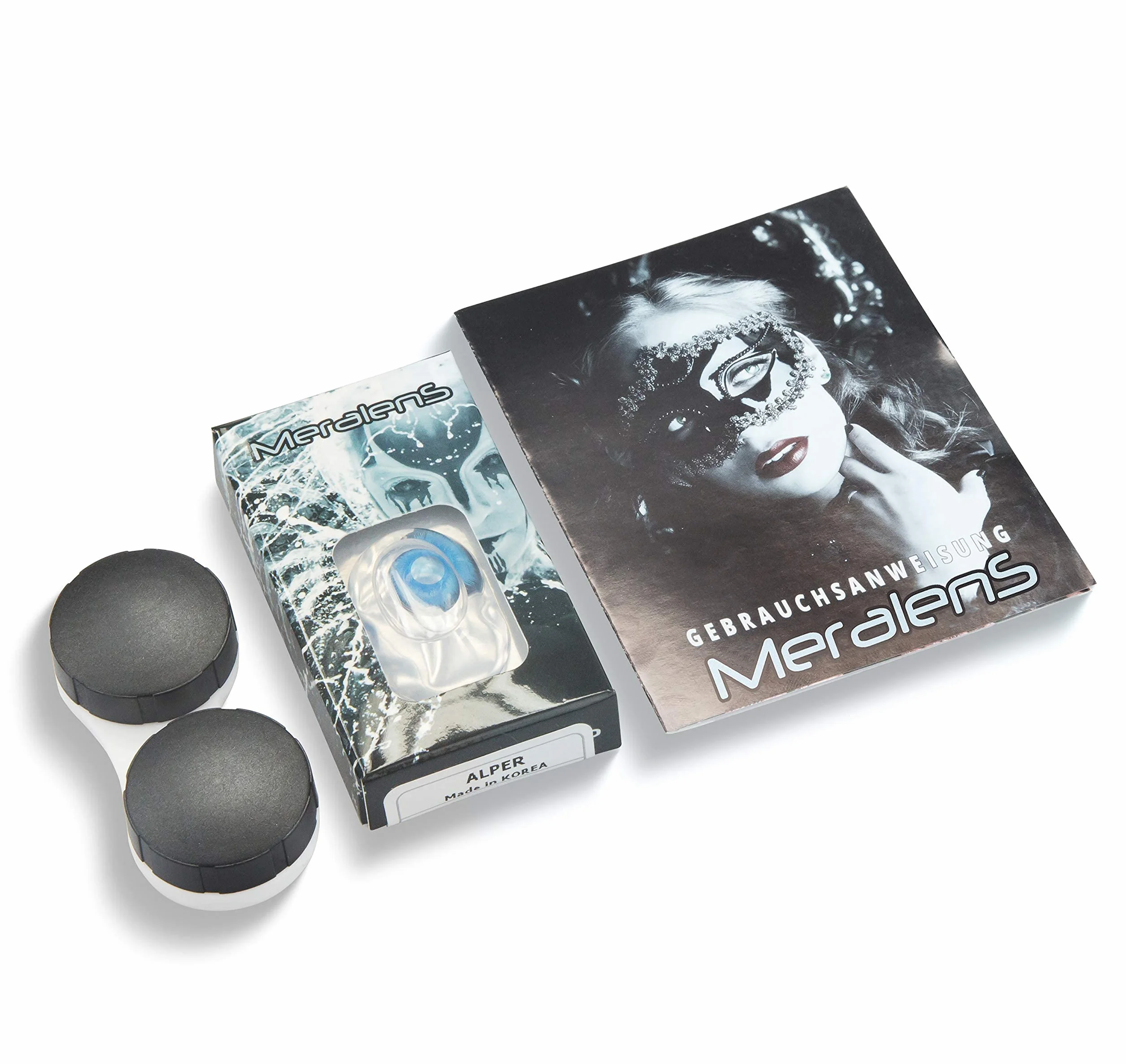 Lentes de Contacto Cosplay Manga Crazy Fun Alper con Porta Lentes