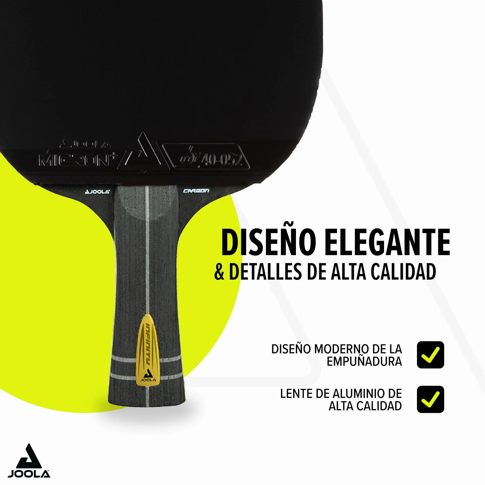 JOOLA Palas de Tenis de Mesa Profesionales Infinity Carbon Mega Carbon Rossi ITTF