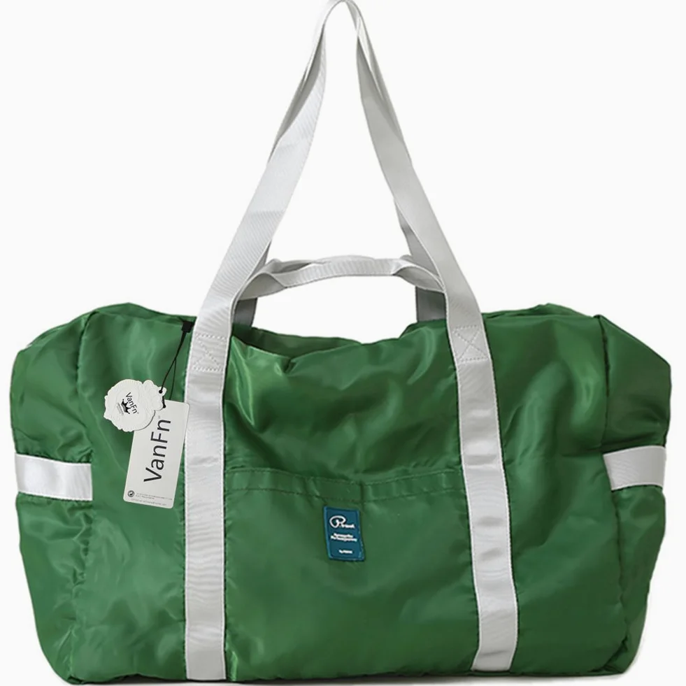 VanFn P.Travel - Bolsa de Viaje Plegable, Deportiva, Bolsa de Gimnasio, Bolsa de Hombro Ligera Deportiva, Bolsa de Lona de Nailon Resistente a la Lluvia para Mujeres y Hombres, Bolsa de Fin de Semana