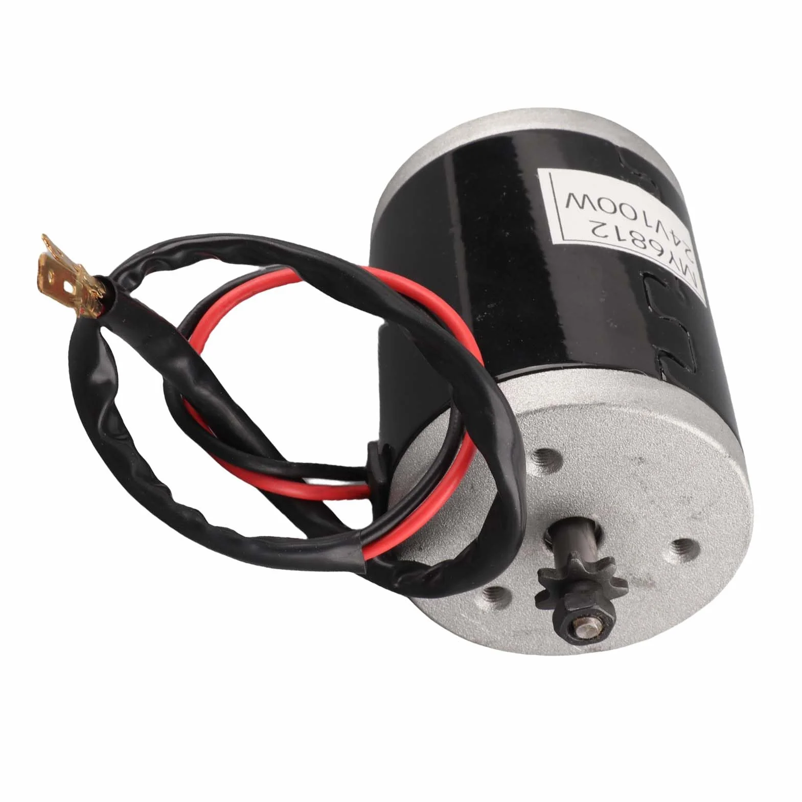 Keenso MY6812 24V 100W Motor Eléctrico Cepillado con Polea de Correa para Scooter Eléctrico