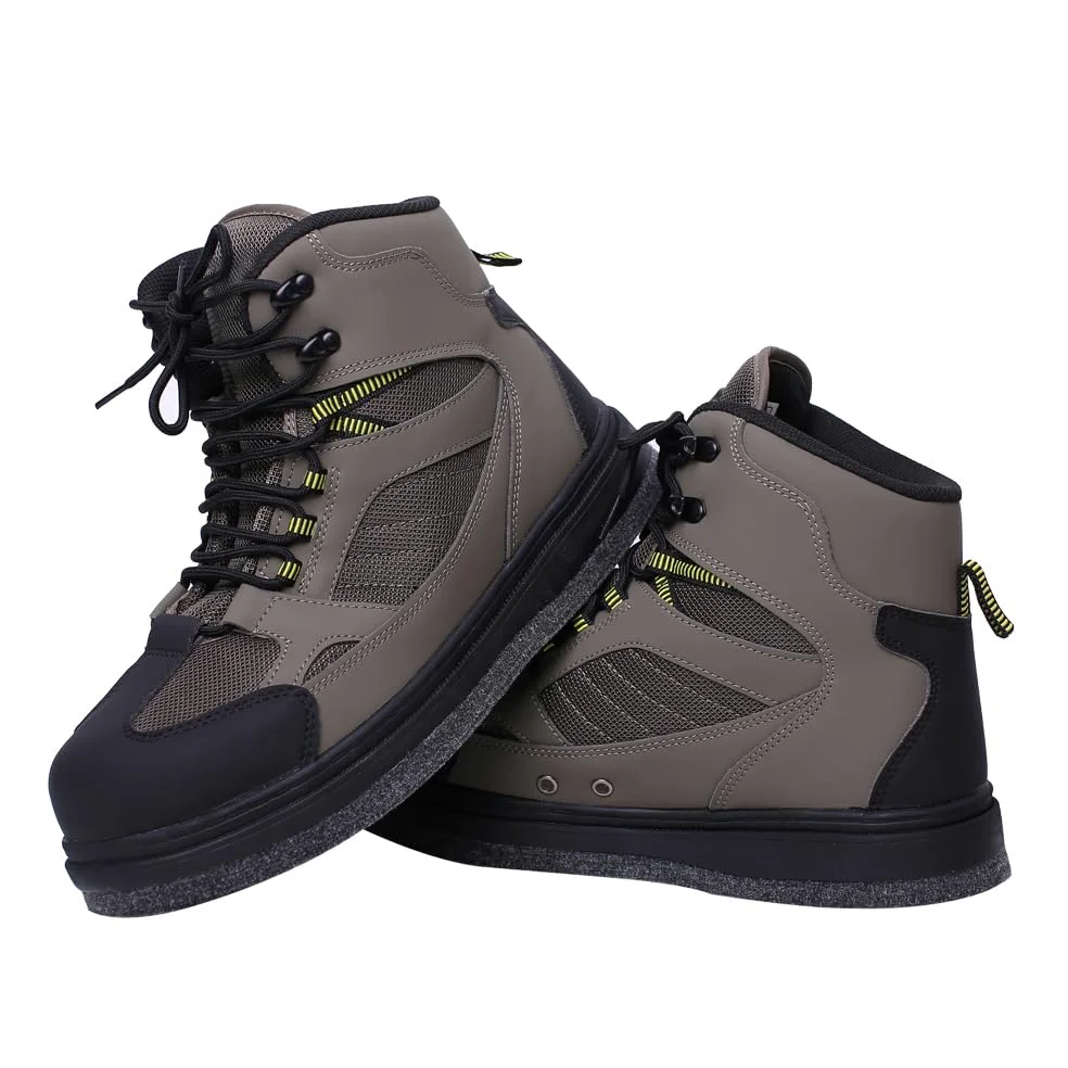 Raprance Botas de pesca para hombre, suela de fieltro y tacos de goma para pesca con mosca