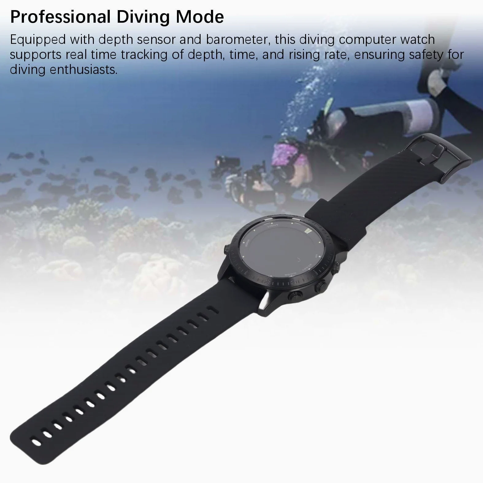 POENVFPO Buceo en la Computadora Vistía de Buceo con Modo de Profesional de 100 Metros a Impermeables