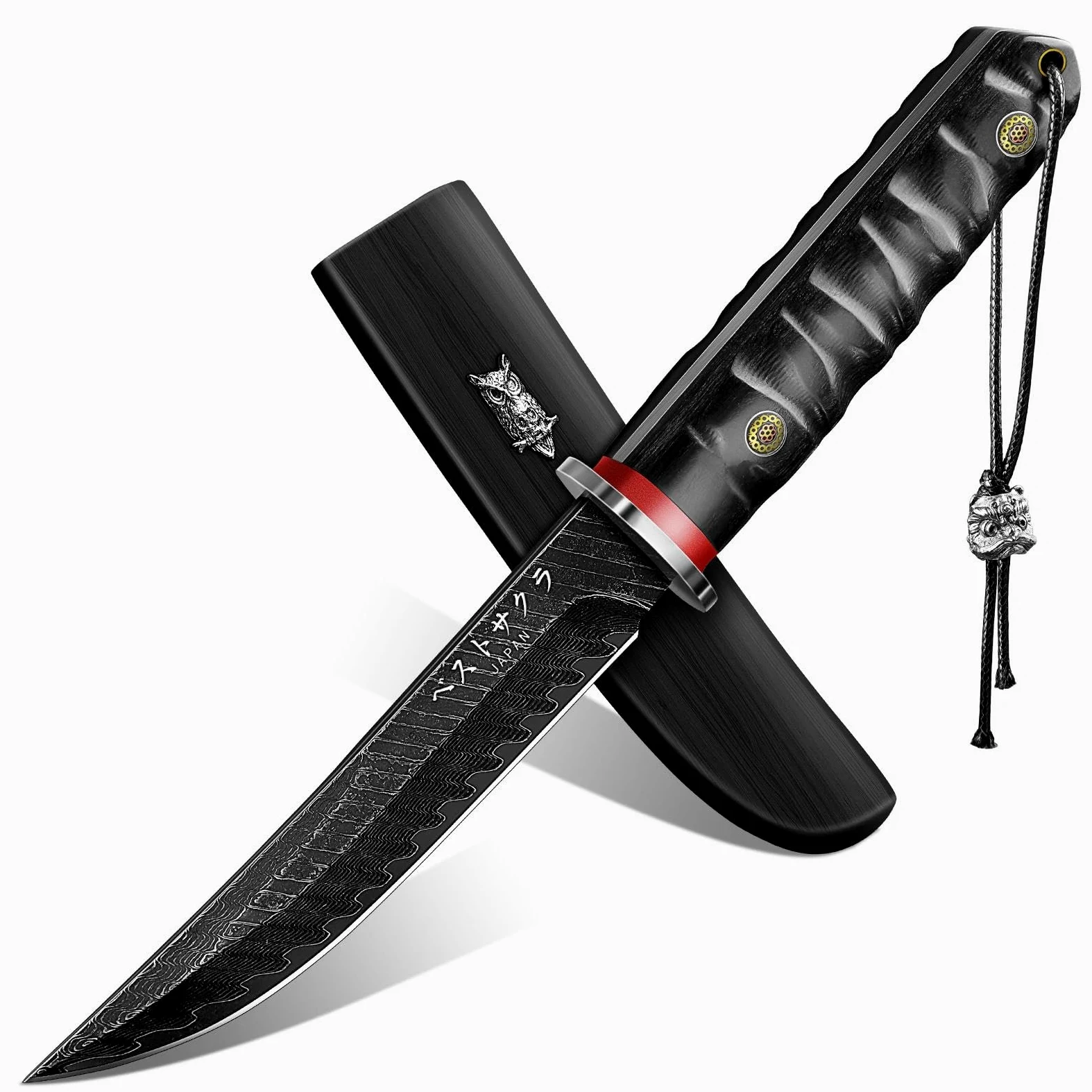 PURPLEBIRD Cuchillo Camping Acero Carbono para Outdoor y Supervivencia | Cuchillo resistente para camping, senderismo y actividades al aire libre.