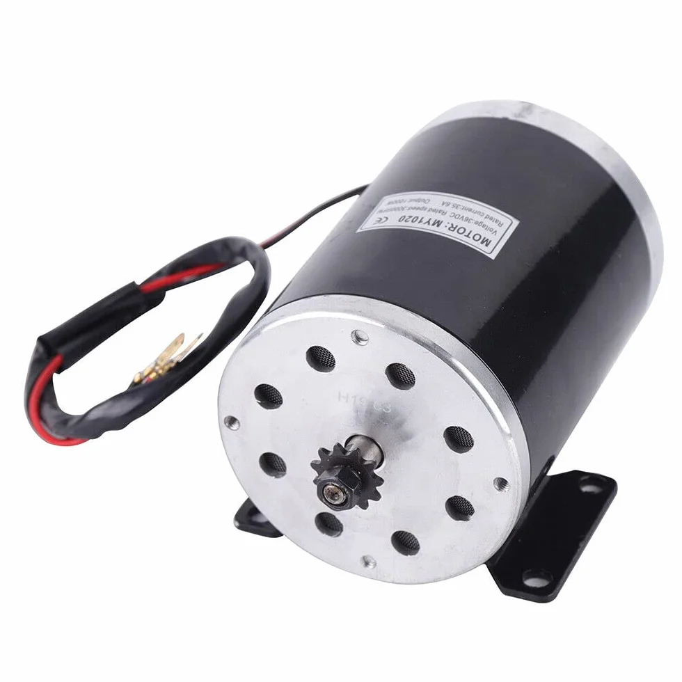 1000 W 36 V DC Motor eléctrico cepillo eléctrico Go-Kart E-Scooter 3000RPM Kit para bicicleta modificada, scooter