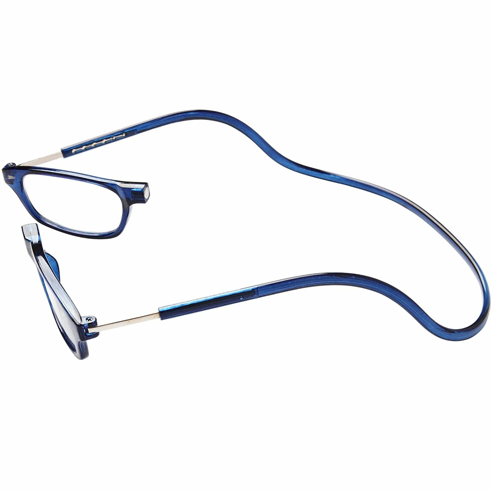 Gafas de Lectura Presbicia +1.50 Dioptrías Pack 4 Unidades Montura Azul Graduadas Hombre Mujer Regulables Plegables Imantadas