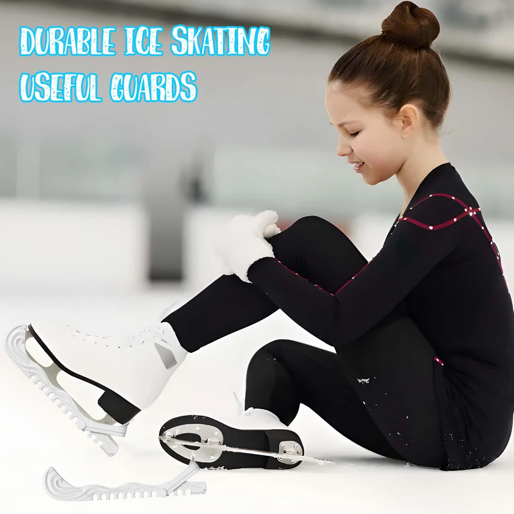 Protectores de patinaje sobre hielo, zapatos de hockey, cubiertas de cuchillas de patinaje sobre hielo, hebillas ajustables, protectores de patinaje artístico, accesorios de hockey sobre