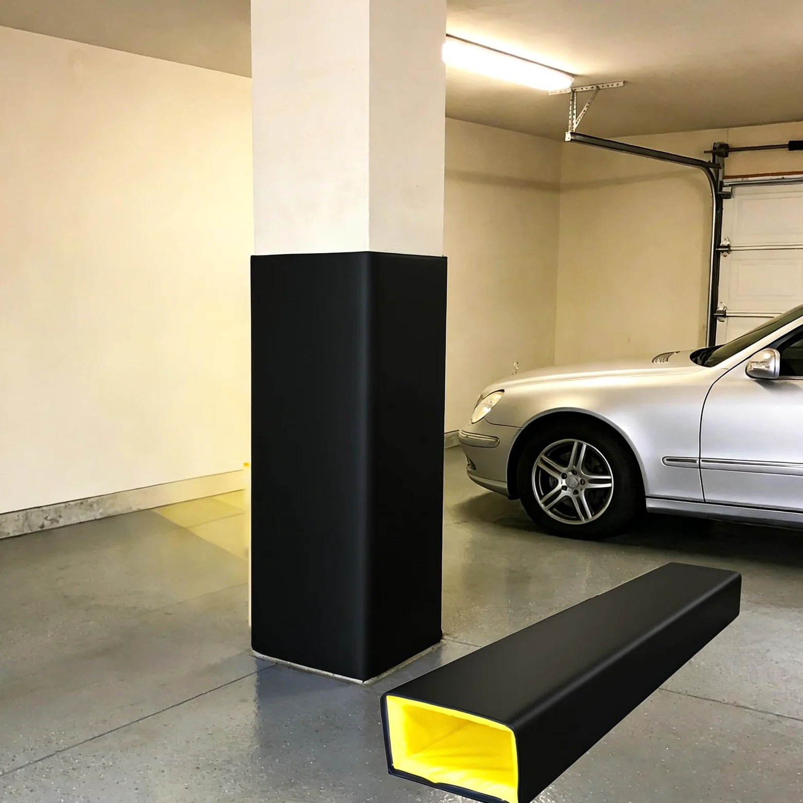Acolchado de aro de baloncesto, resistente a los impactos, adhesivo de seguridad para uso en gimnasio y garaje, fácil de instalar, equipo deportivo esencial para protección de postes