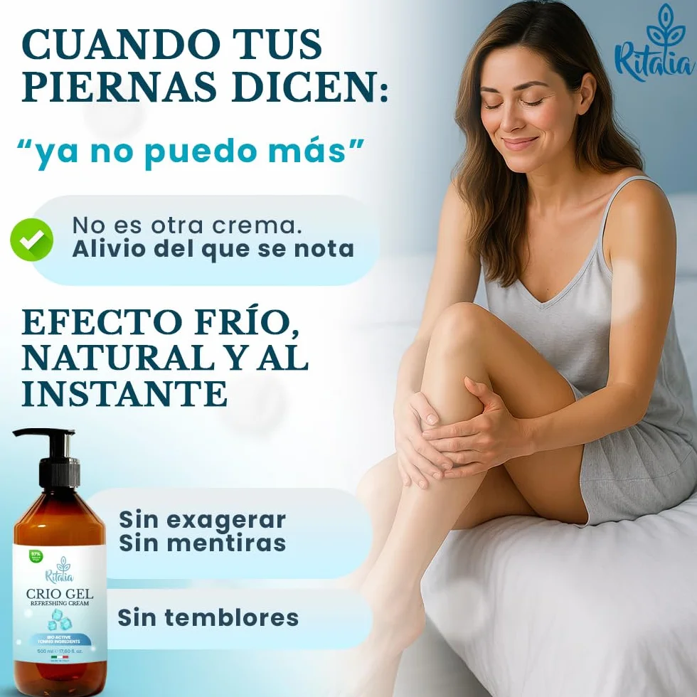 Ritalia CREMA GEL FRIO PIERNAS CANSADAS BIO 500ml na varices i obrzęk nóg