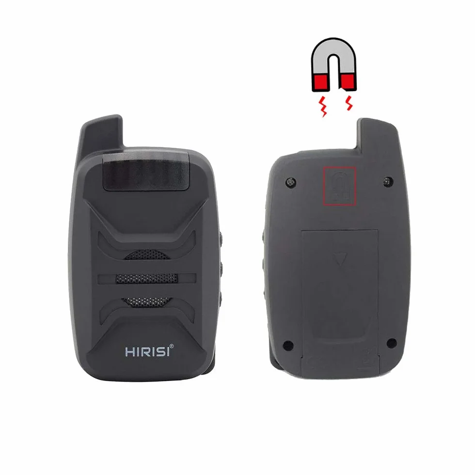 Hirisi Tackle - Juego de alarma de pesca inalámbrica con 1 receptor y 4 alarmas de mordida para pesca, día y noche