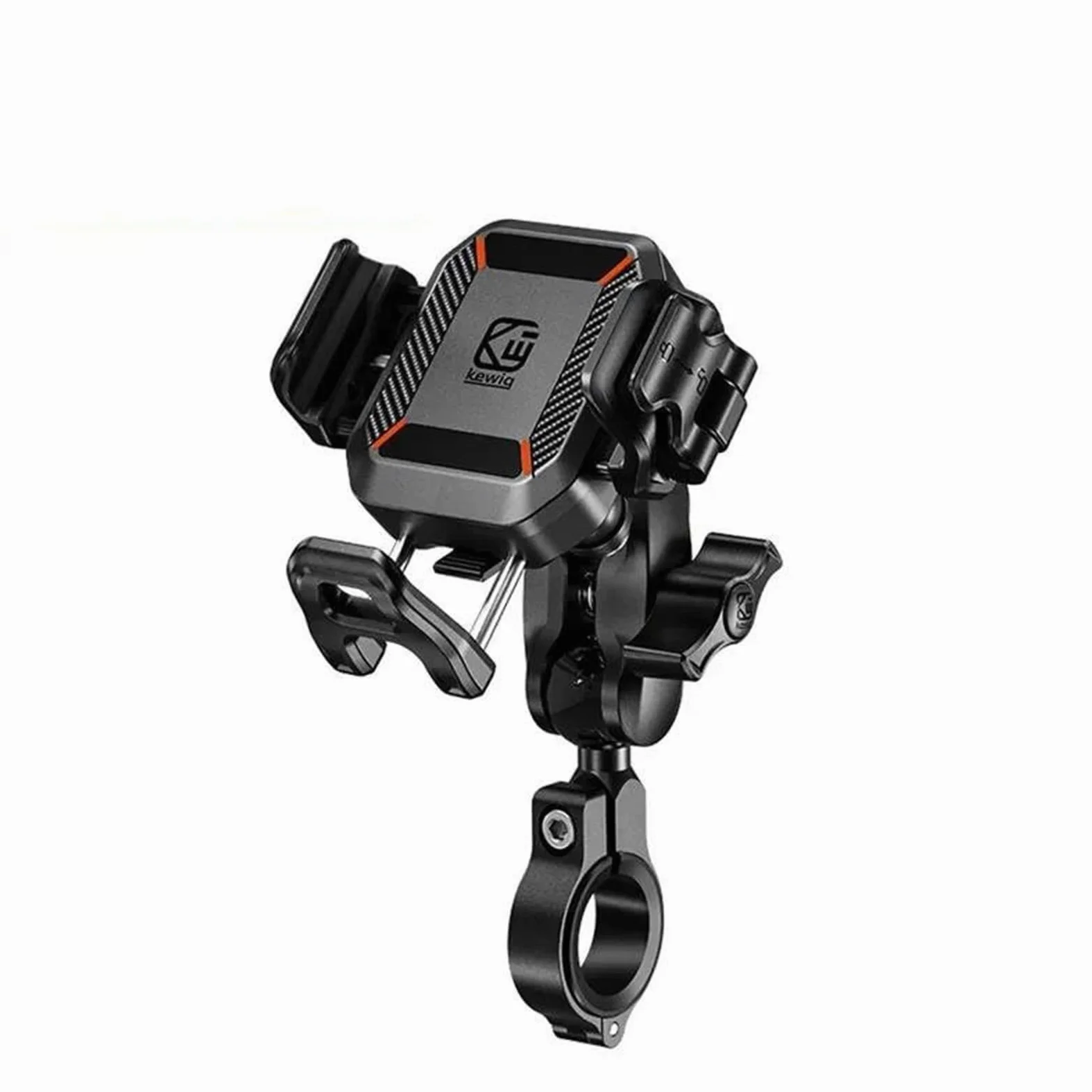 PIWINE Soporte De Navegación para Motocicleta para Scooter | Soporte teléfono motocicleta, cargador inalámbrico antirrobo a prueba de golpes 15W y carga rápida USB C 36W