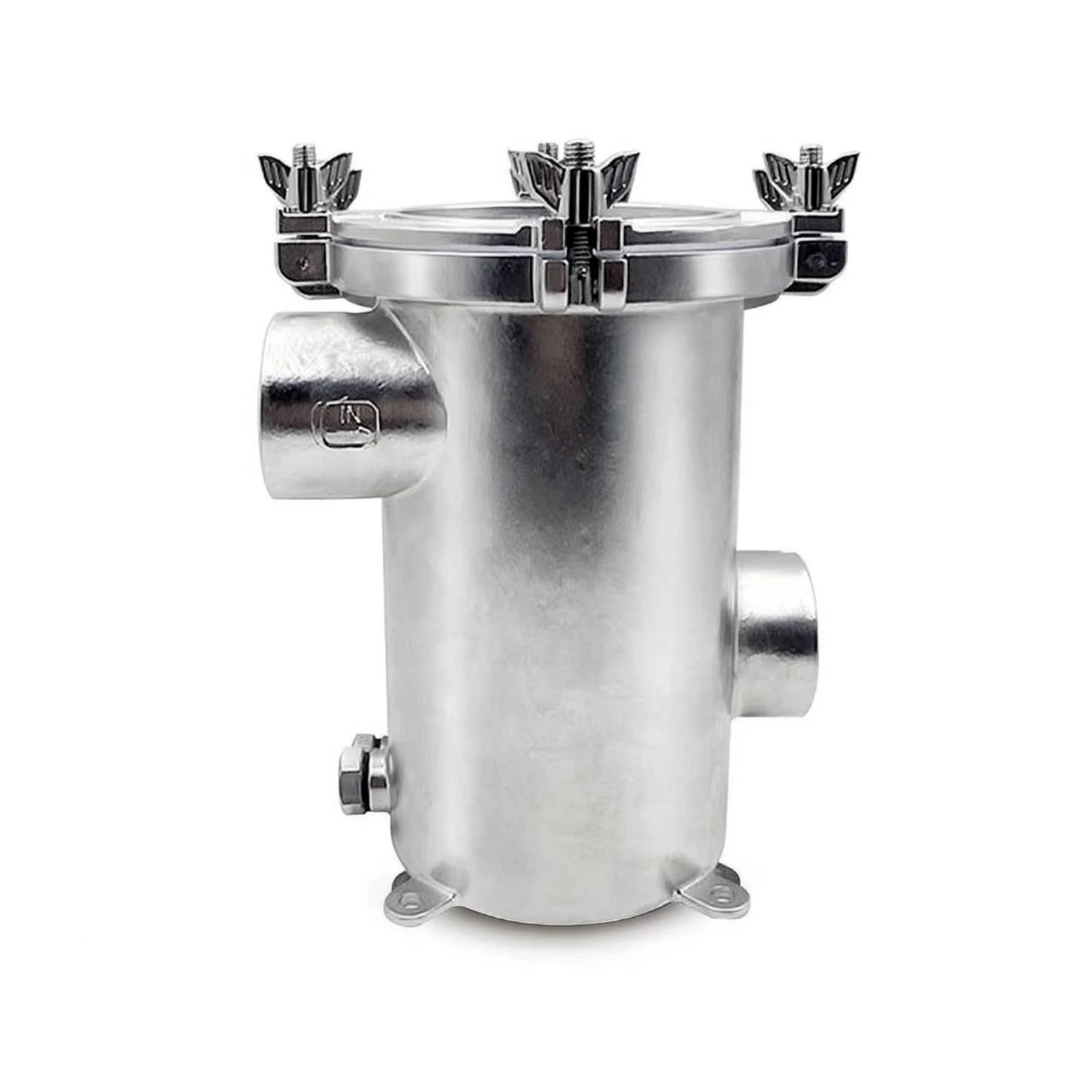 Baoblaze Filtro de Agua Marino Colador Acero, 1-1/4 Pulgadas, Nuevo Purificador De Agua De Mar De 1-1/4 Pulgadas con Entrada Y Salida Laterales