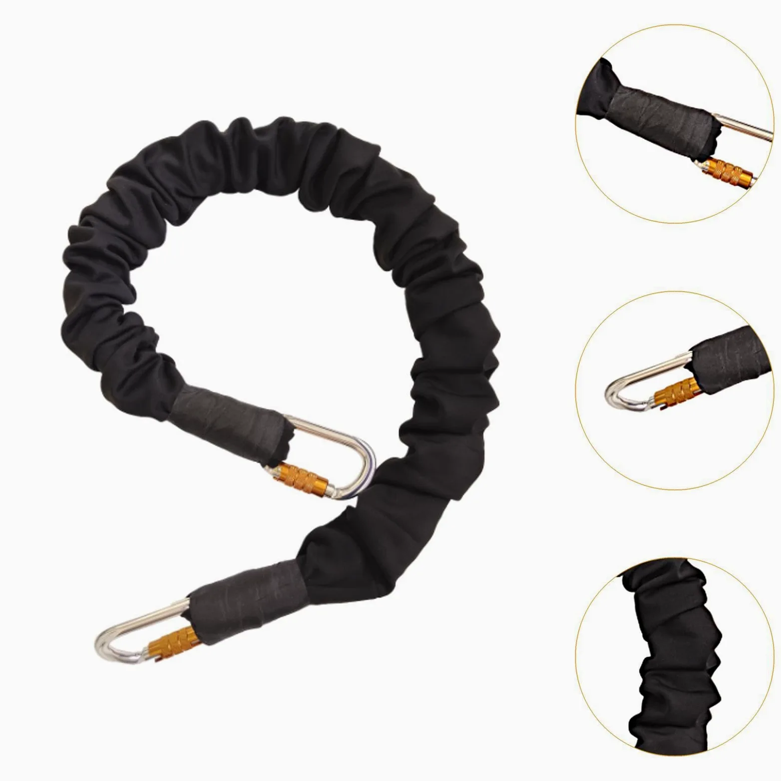 Rope Cinta de Resistencia para Ejercicio de Cordón Fitness de Entrenamiento Material Emulsionado y Poliéster Adecuado para, 55 kilos