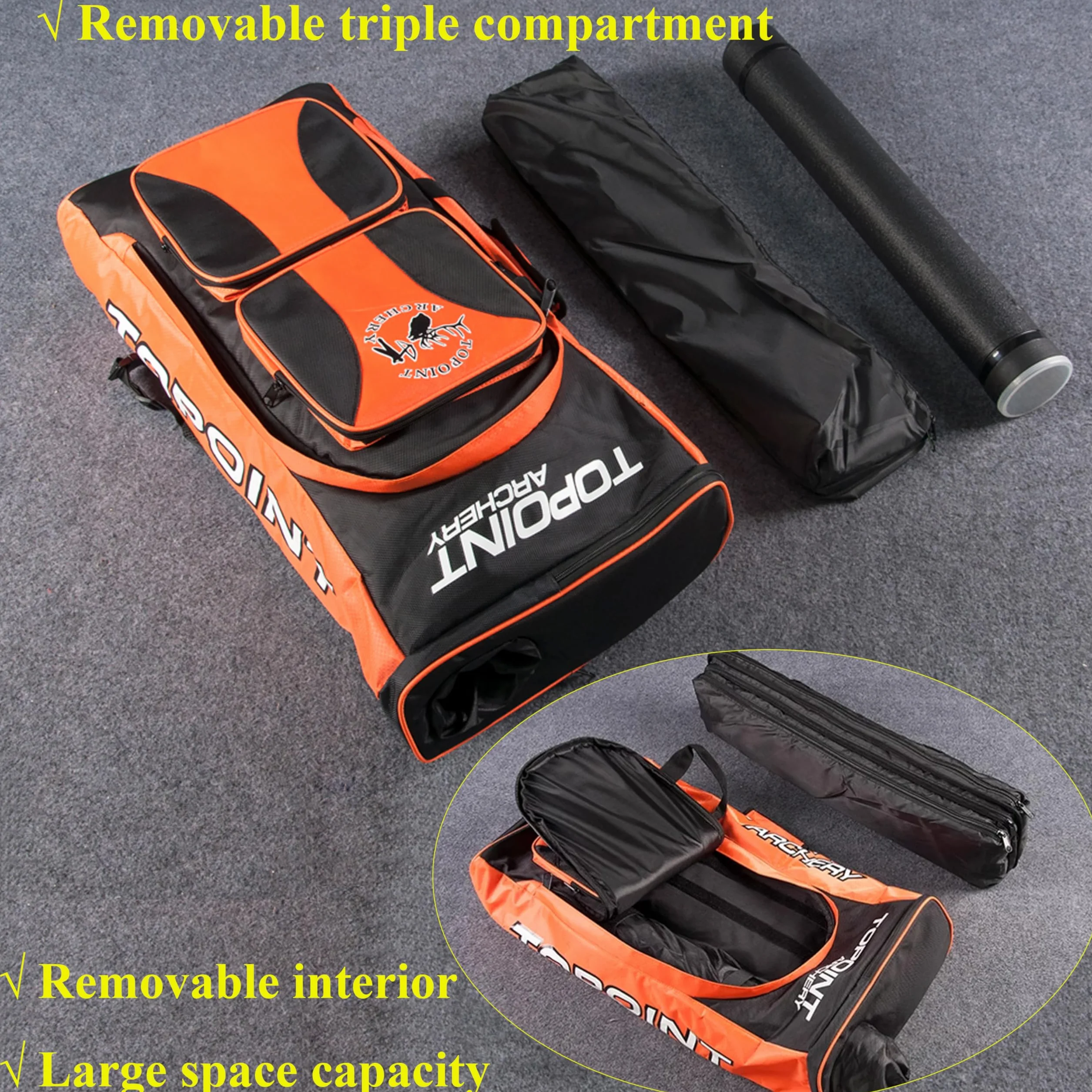 Bolsa para Arco Recurvo Mochila con carcaj Bolsa para Arco Recurvo Mochila de Gran Capacidad para Caza y Tiro al Aire Libre