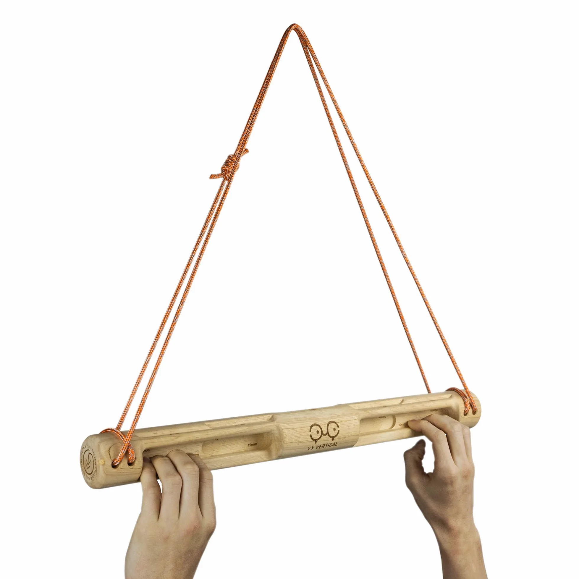 YY Vertical - La original tabla de escalada Baguette Evo de madera para escalada en roca, ideal para entrenamiento en casa, se adapta a la barra de dominadas, fortalece tus dedos